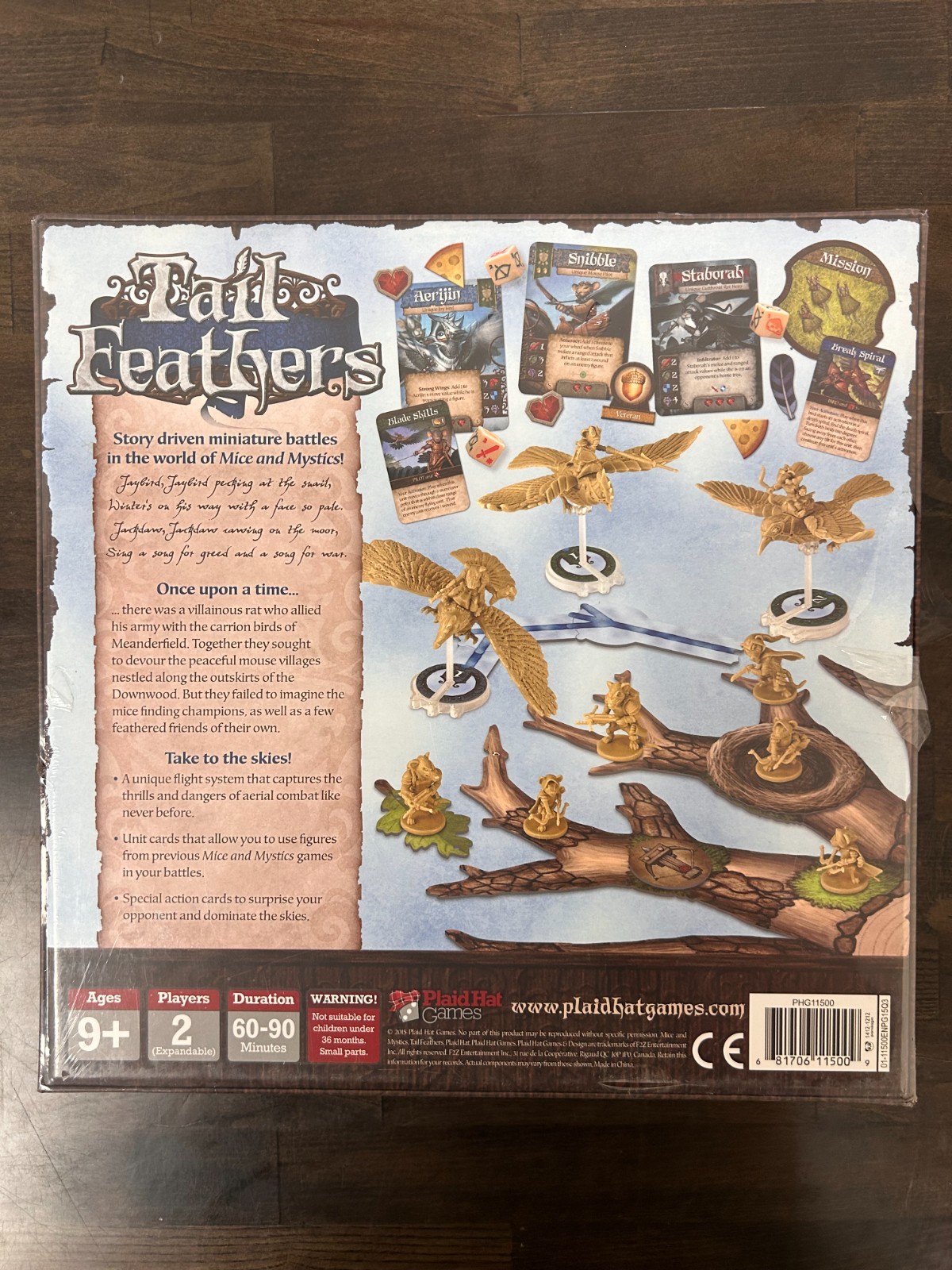 Plaid Hat Games – Tail Feathers Board Game – NEW IN SHRINK!