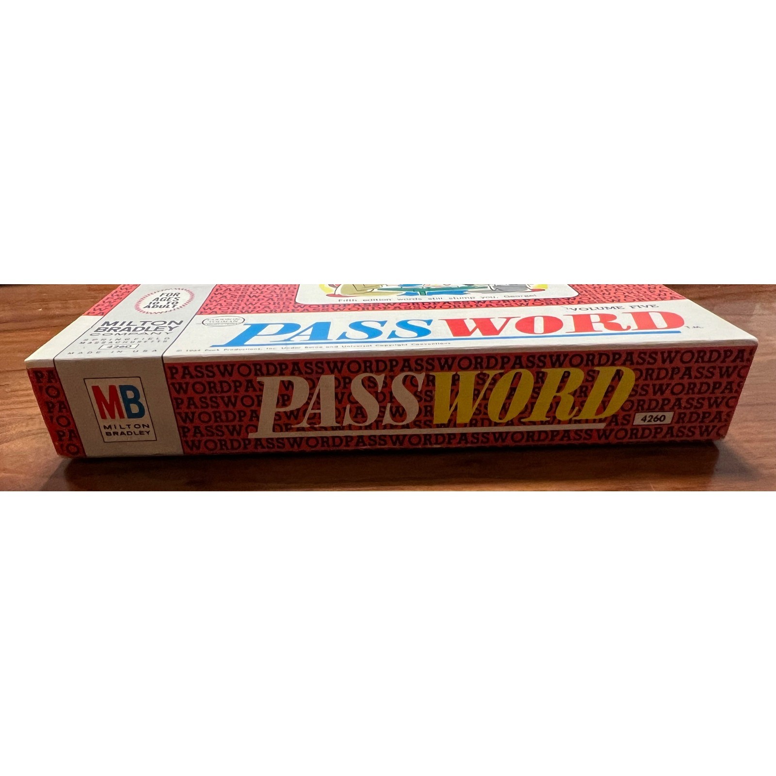 VTG Milton Bradley Password Volume Five Board Game 1964 5th Edition