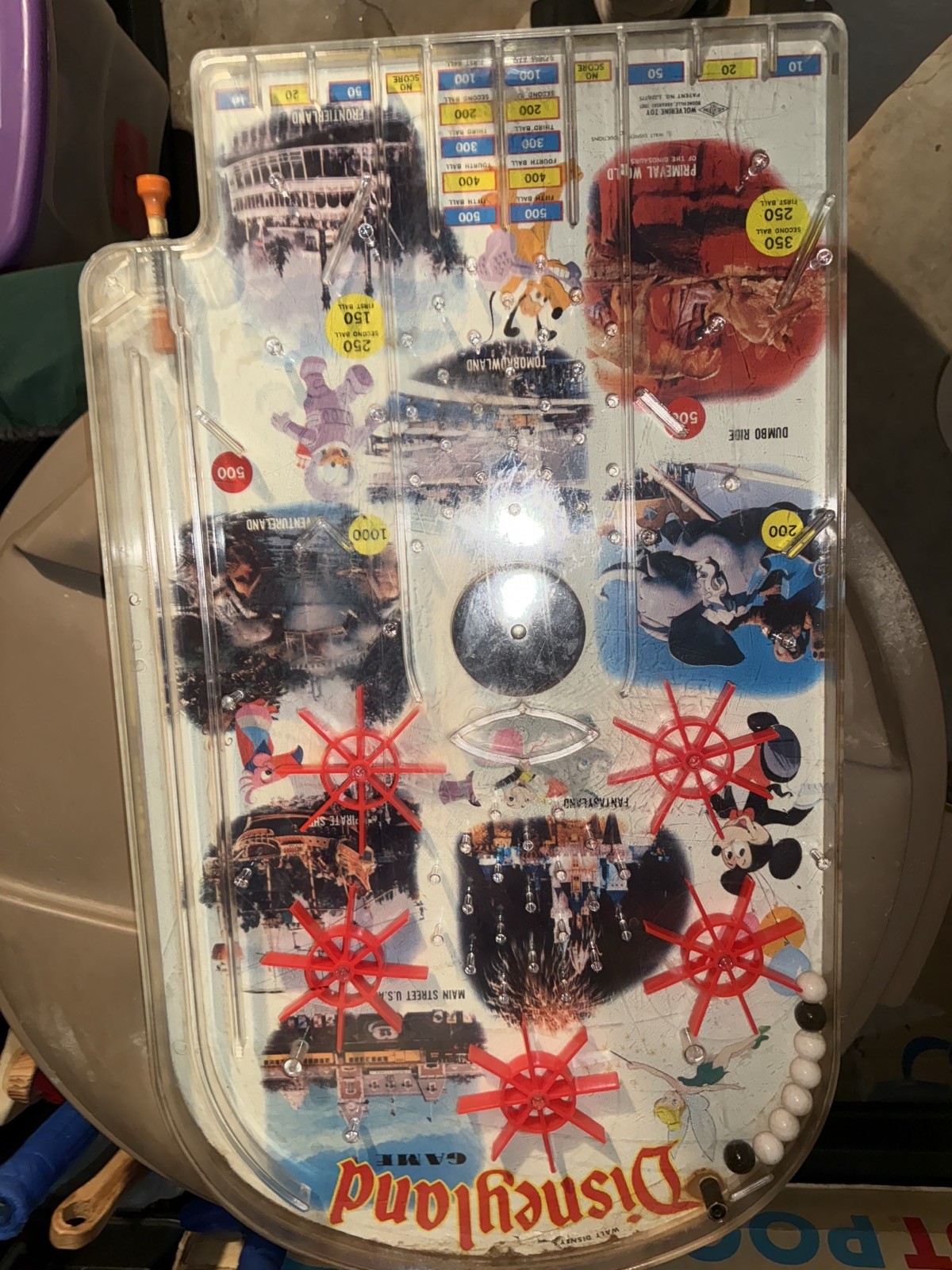 Vintage Disneyland Pinball Bagatelle Game Wolverine Marble Game