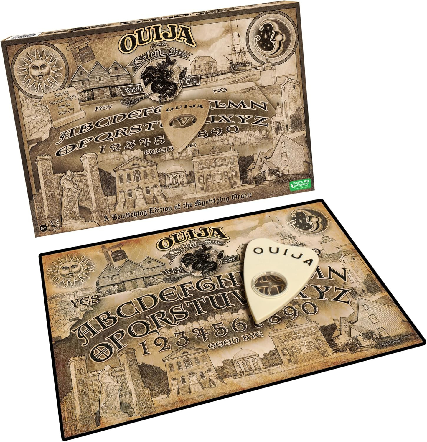 Ouija Salem Edition by Games USA, Spooky and Dark Special City Edition Ouija Bo