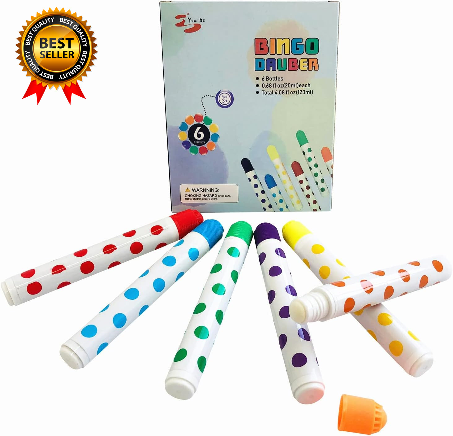 Bingo Daubers 6 Pack in Mixed Colors