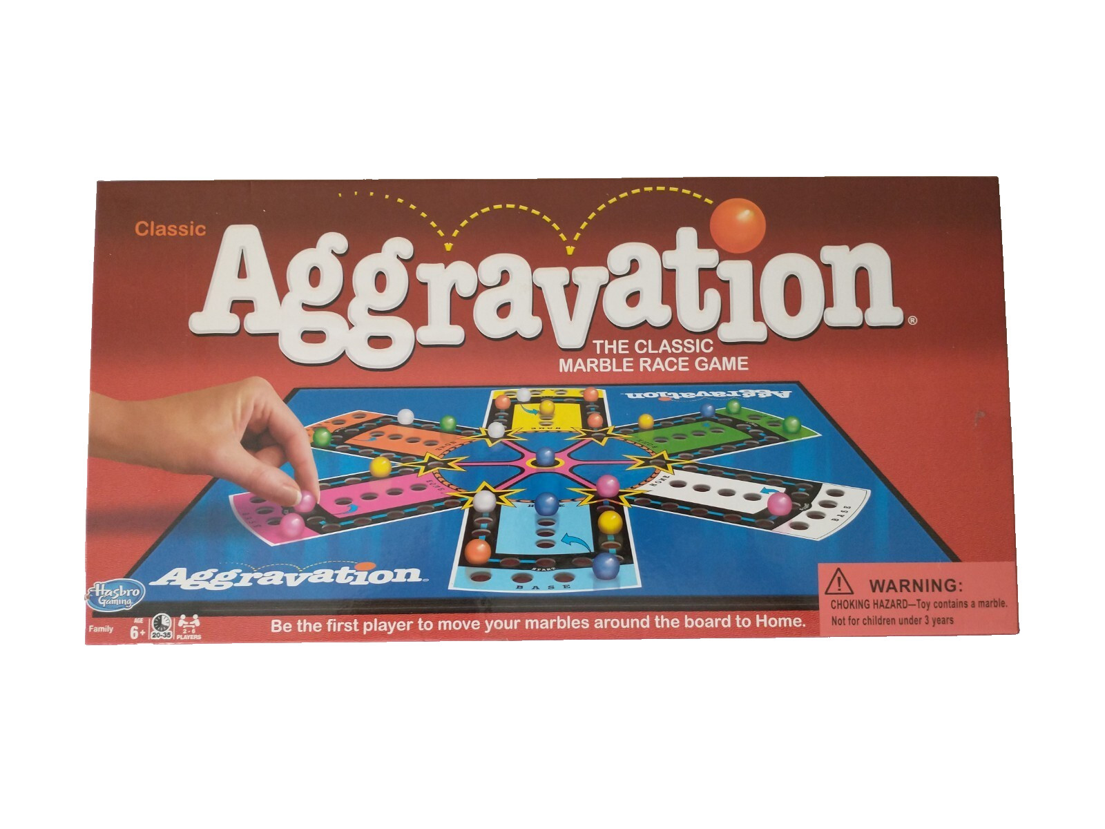 Winning Moves Classic Aggravation 2017 Marble Board Game Family Kids Complete 🎲