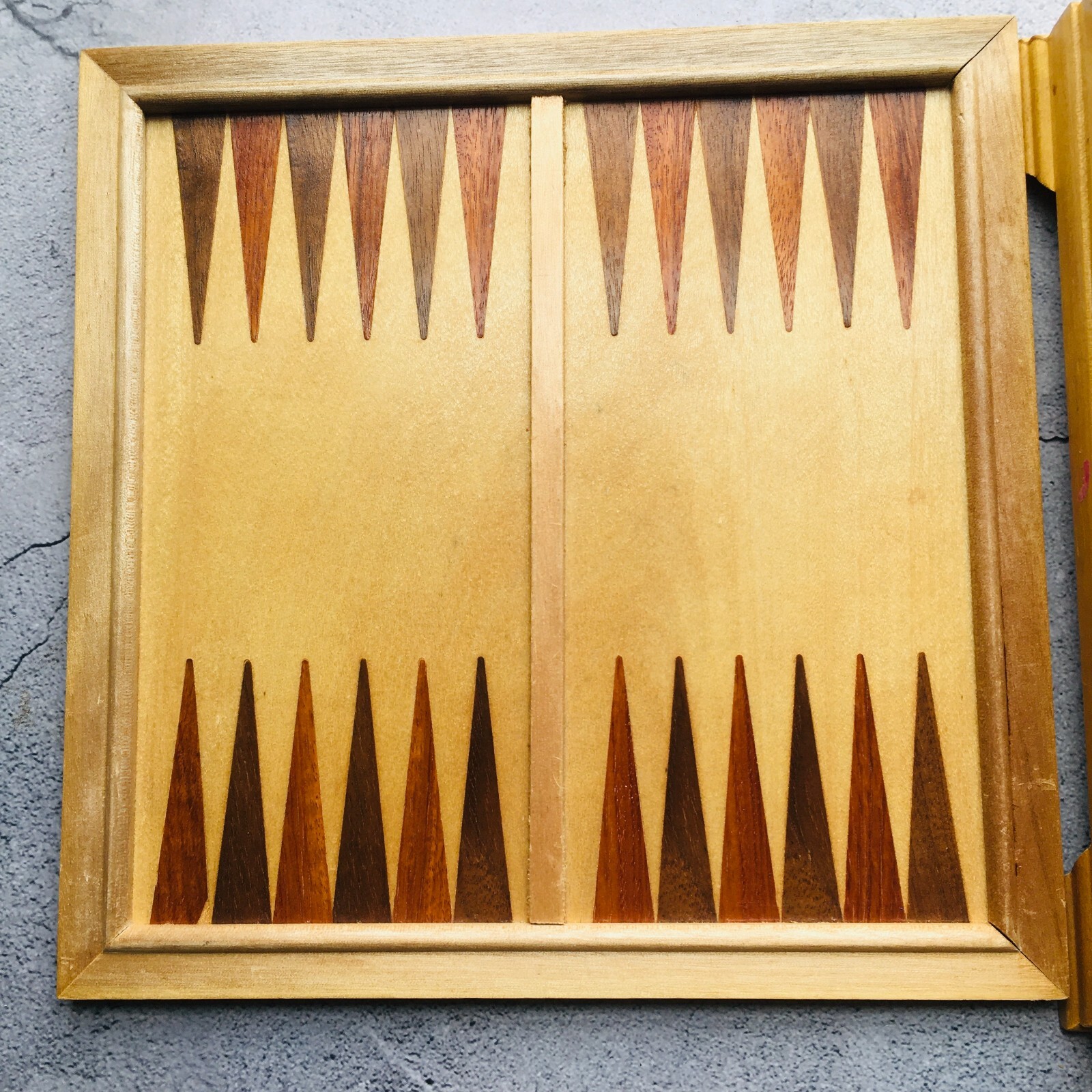 Deluxe Wood Game Center Reversible Wood Board w/ 6 Games Board Game