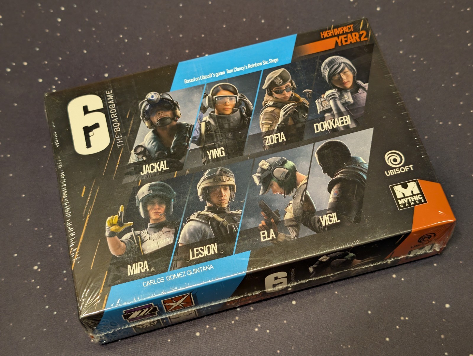 Rainbow Six 6 Siege Board Game Sealed Mythic Games Deluxe Storage Laser Playmat