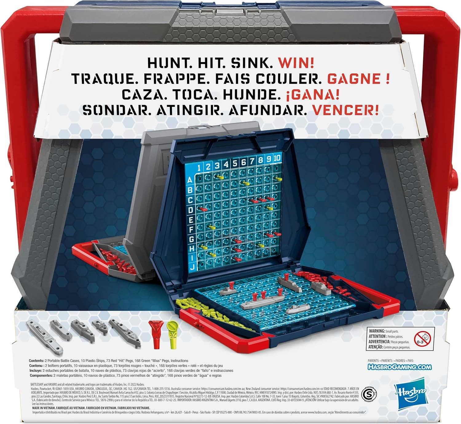 Battleship Classic Board Game, Strategy Game for Kids Ages 7 and Up, Fun for 2 P