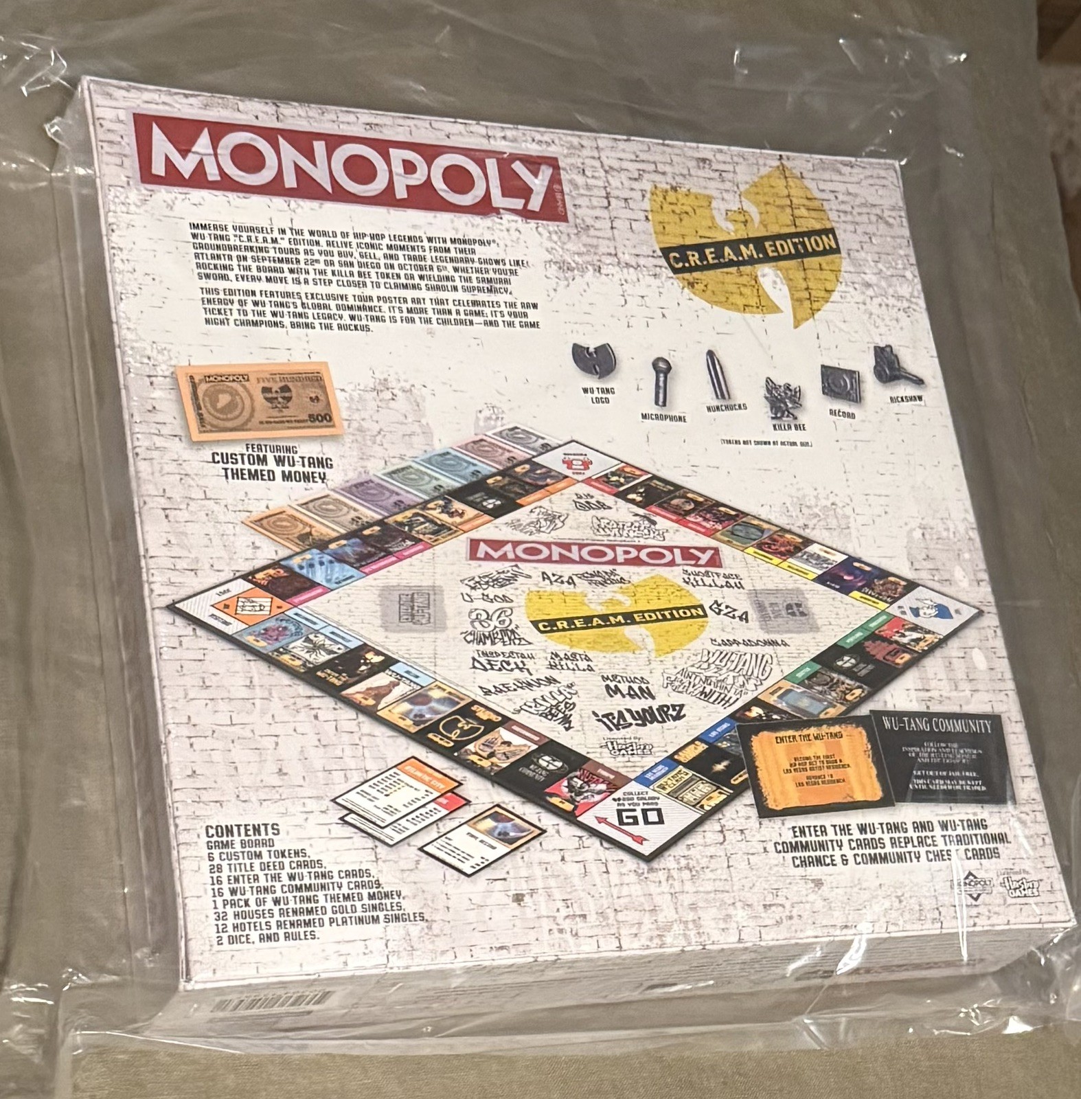 WU-TANG CLAN CREAM LIMITED EDITION MONOPOLY BOARD GAME – NEW IN BOX!!