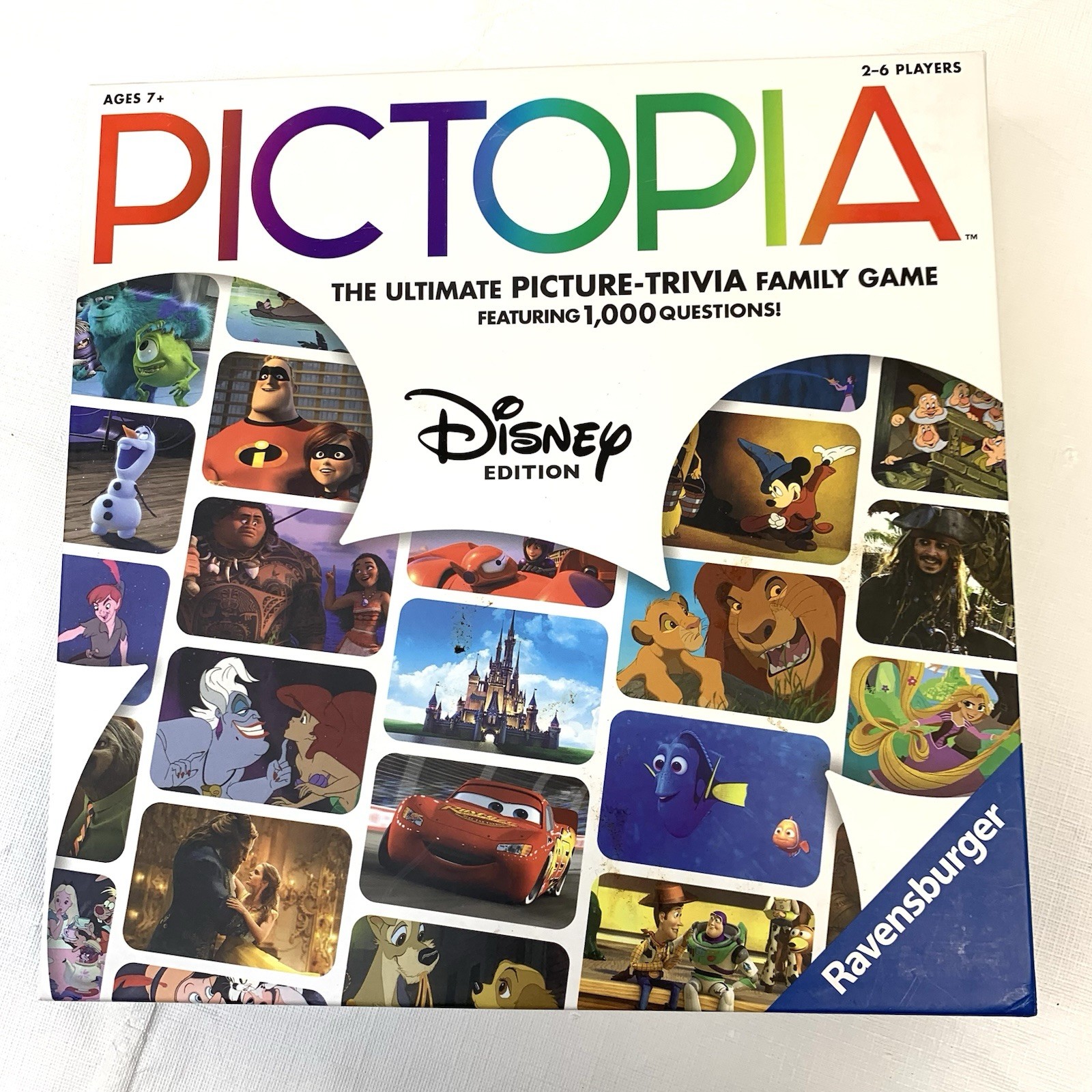 Pictopia: Disney Edition Trivia Board Game Family 1000+ Questions COMPLETE