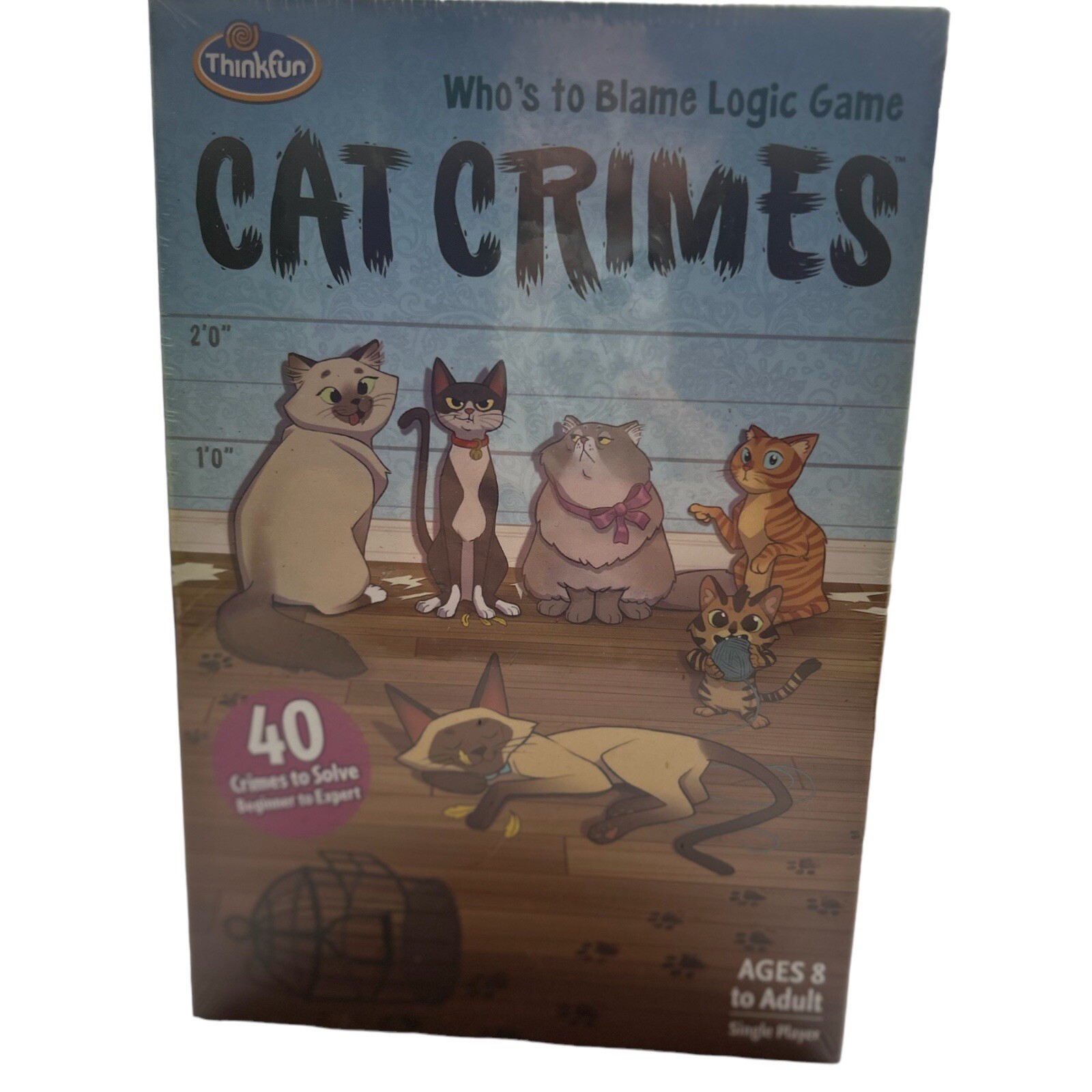 CAT CRIMES Who’s to Blame Logic Game Thinkfun Problem Solving Challenges