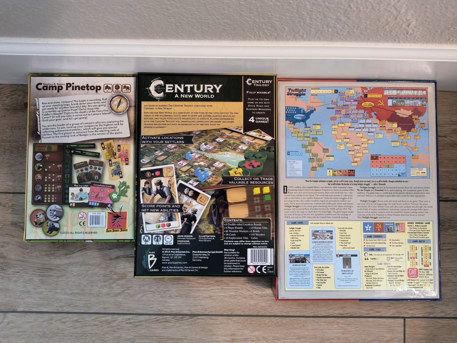 Strategy Board Game LOT (Ticket to Ride, Twilight Struggle, Century, Dominion)