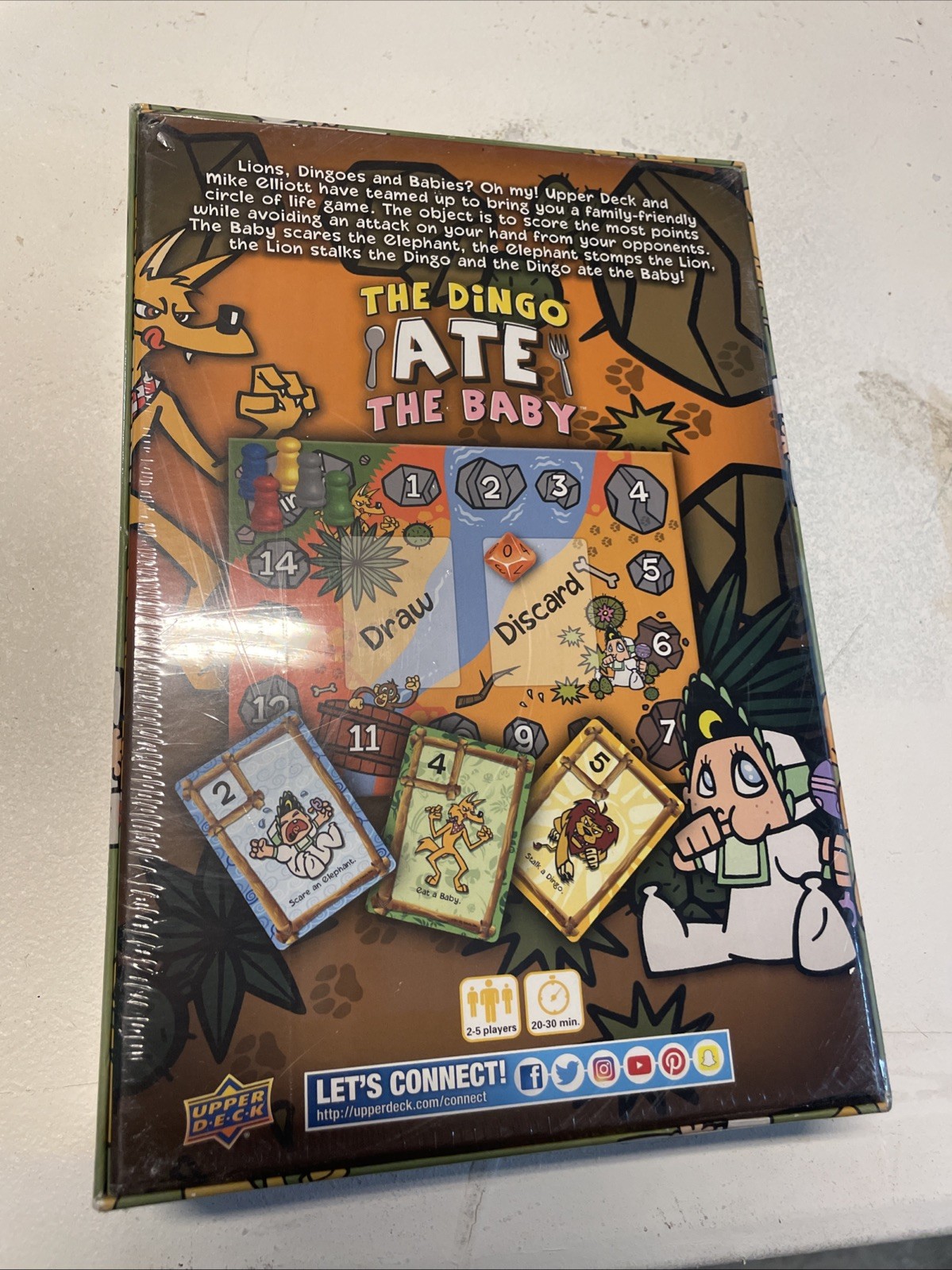 The Dingo Ate The Baby Multi-Player Fast Paced Board Game Upper Deck Company