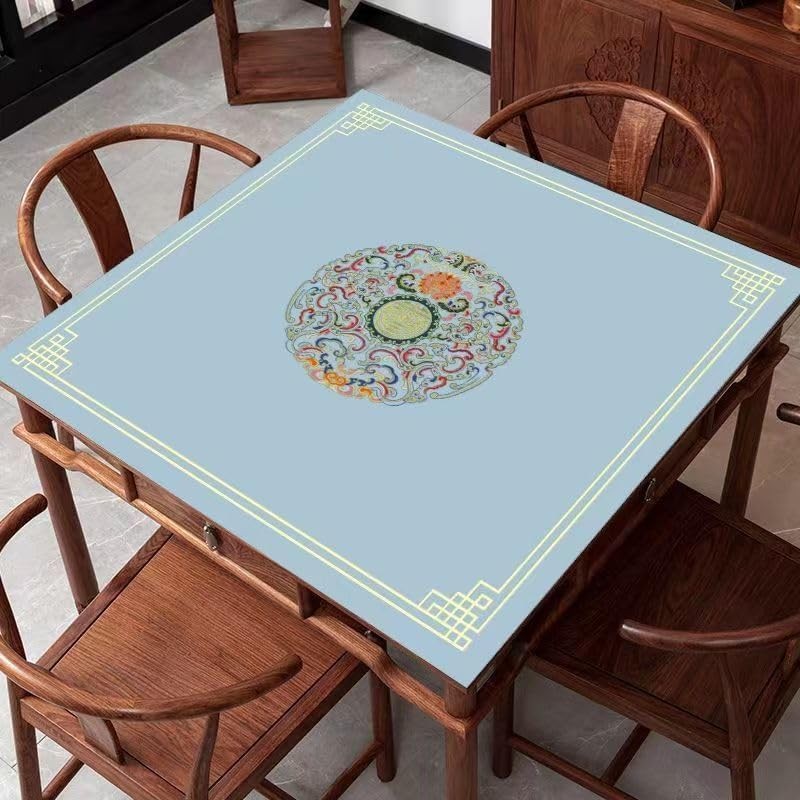 Chinese Style Mahjong Mat 31.5 * 31.5” Anti Slip & Noise Reduction Mahjong