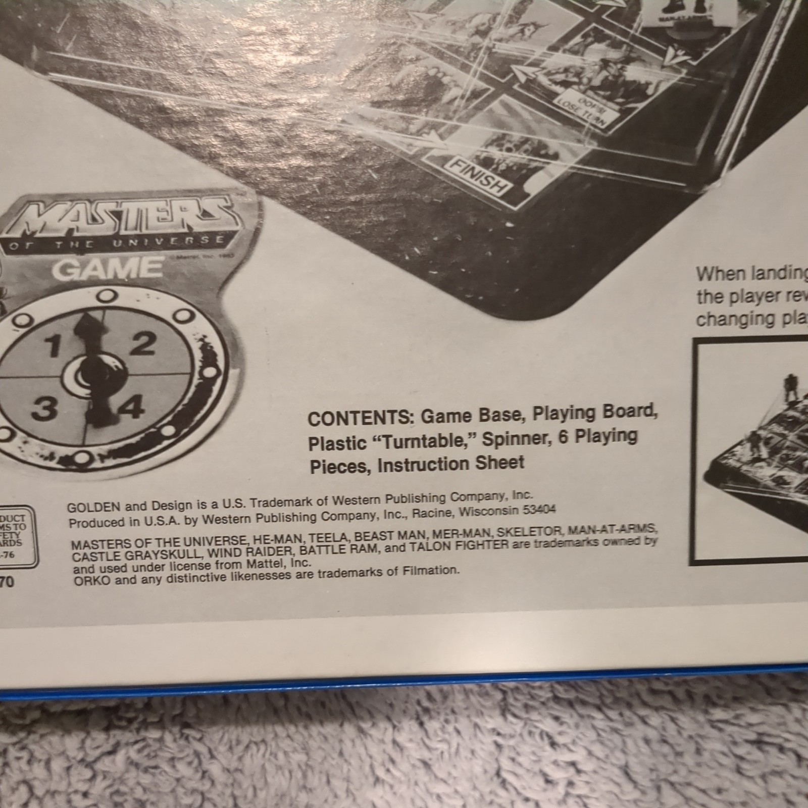 1983 Mattel Masters Of The Universe 3-D Action Game, New in box (NIB)