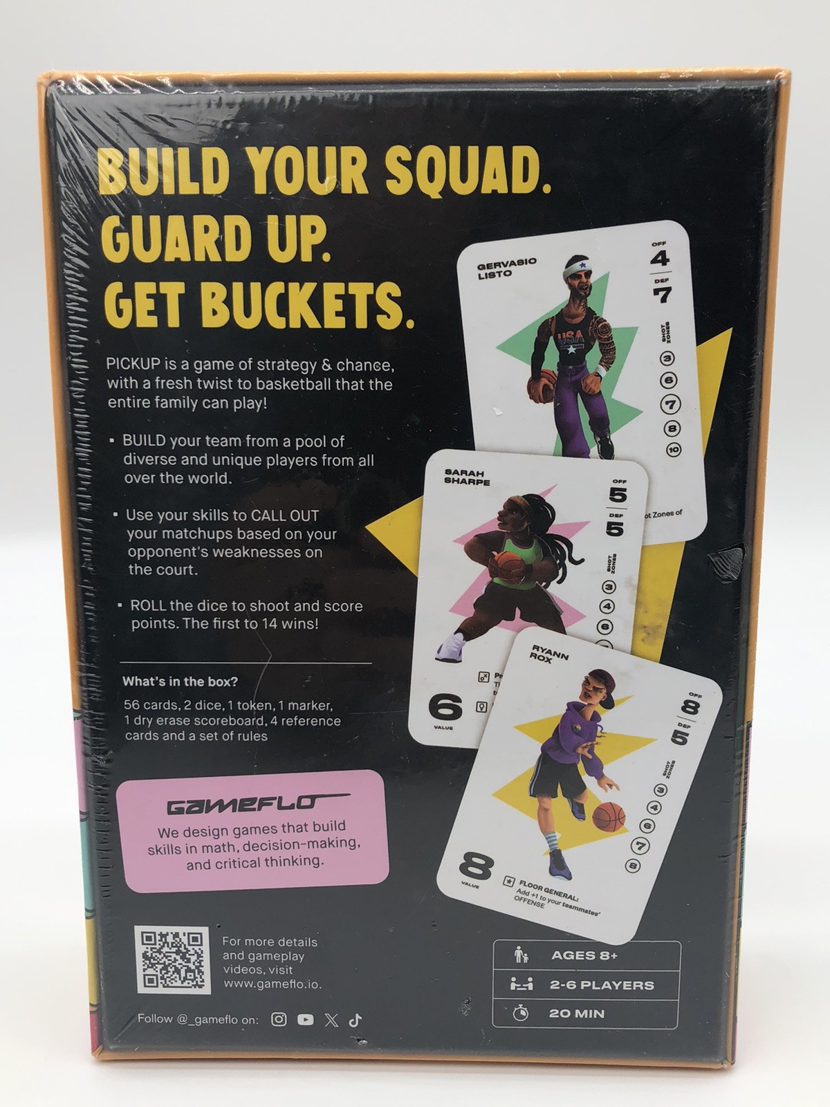 Gameflo Pickup Basketball Card Game Of Strategy Ages 8+ /2-6 Players New/Sealed