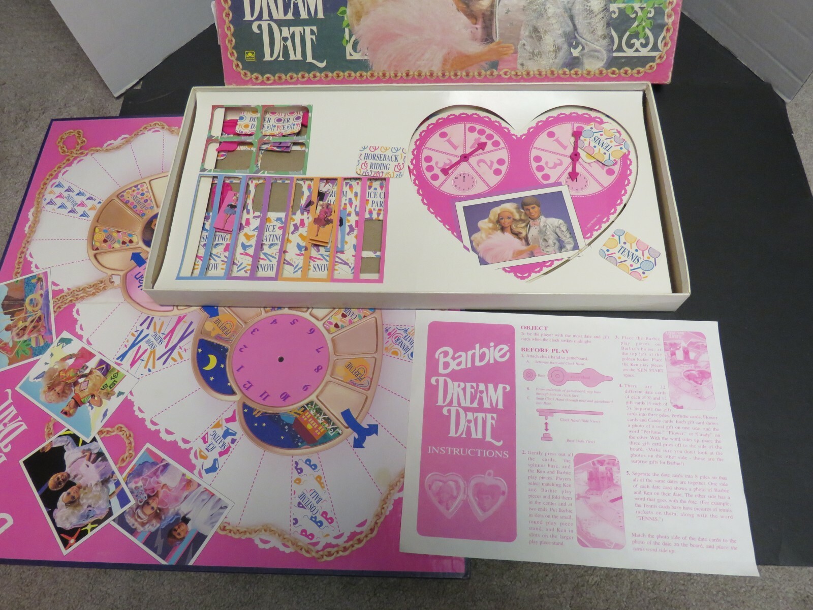 Vintage 1992 Barbie Dream Date Board Game