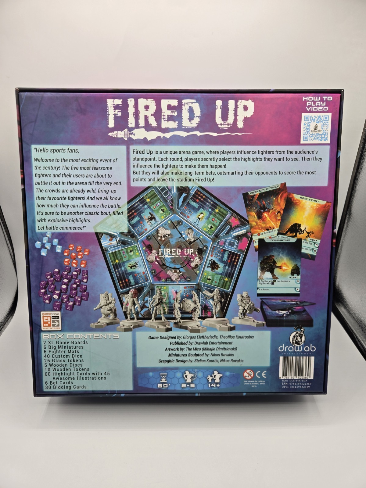 Drawlab: Fired Up Board Game, Full Game, Ages 14+, 2-5 Players Used*
