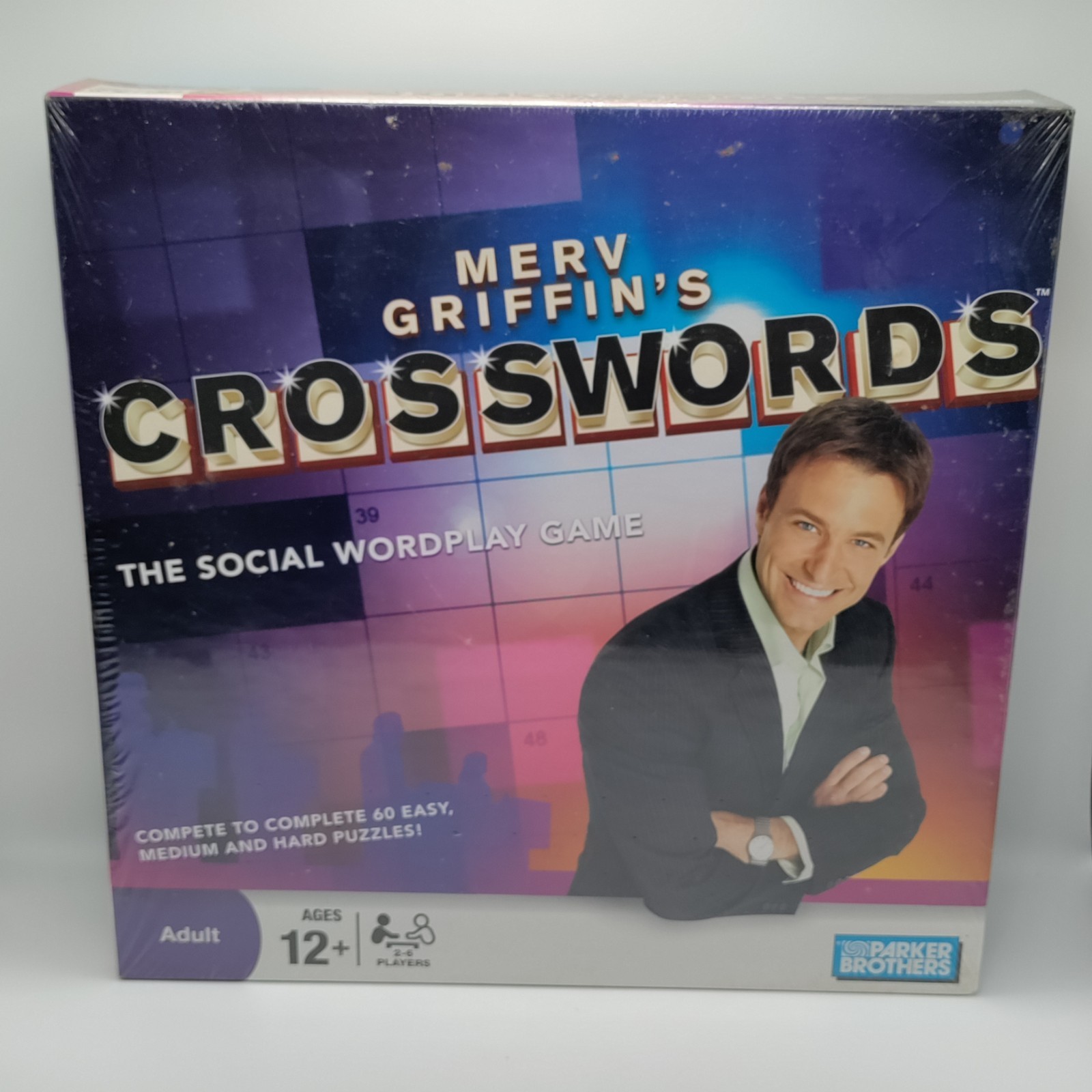 Merv Griffin’s Crosswords Social Wordplay Board Game 2008 Parker Brothers New