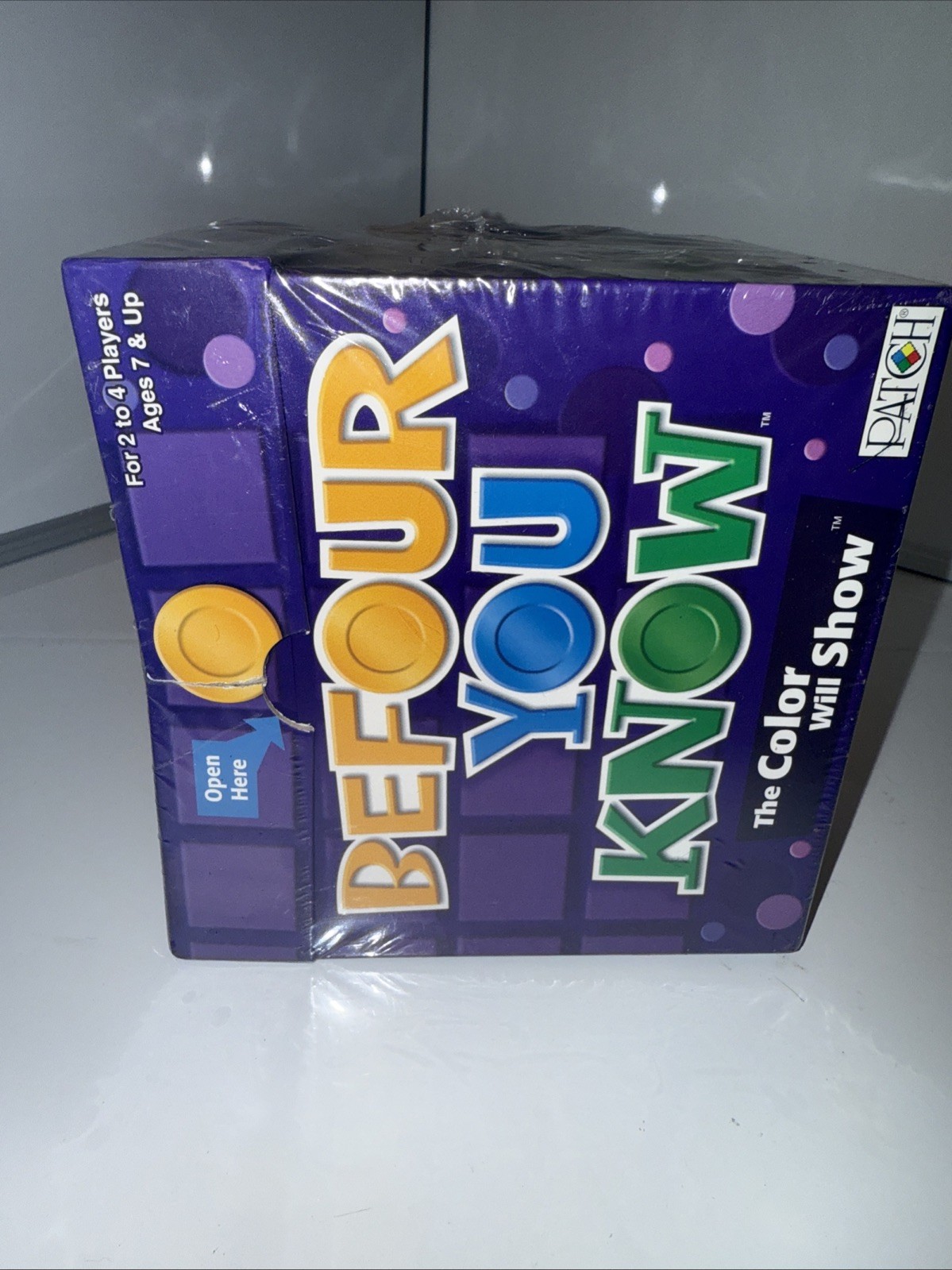 Patch Products Befour You Know Board Game The Color Will Show 2-4 Players NEW