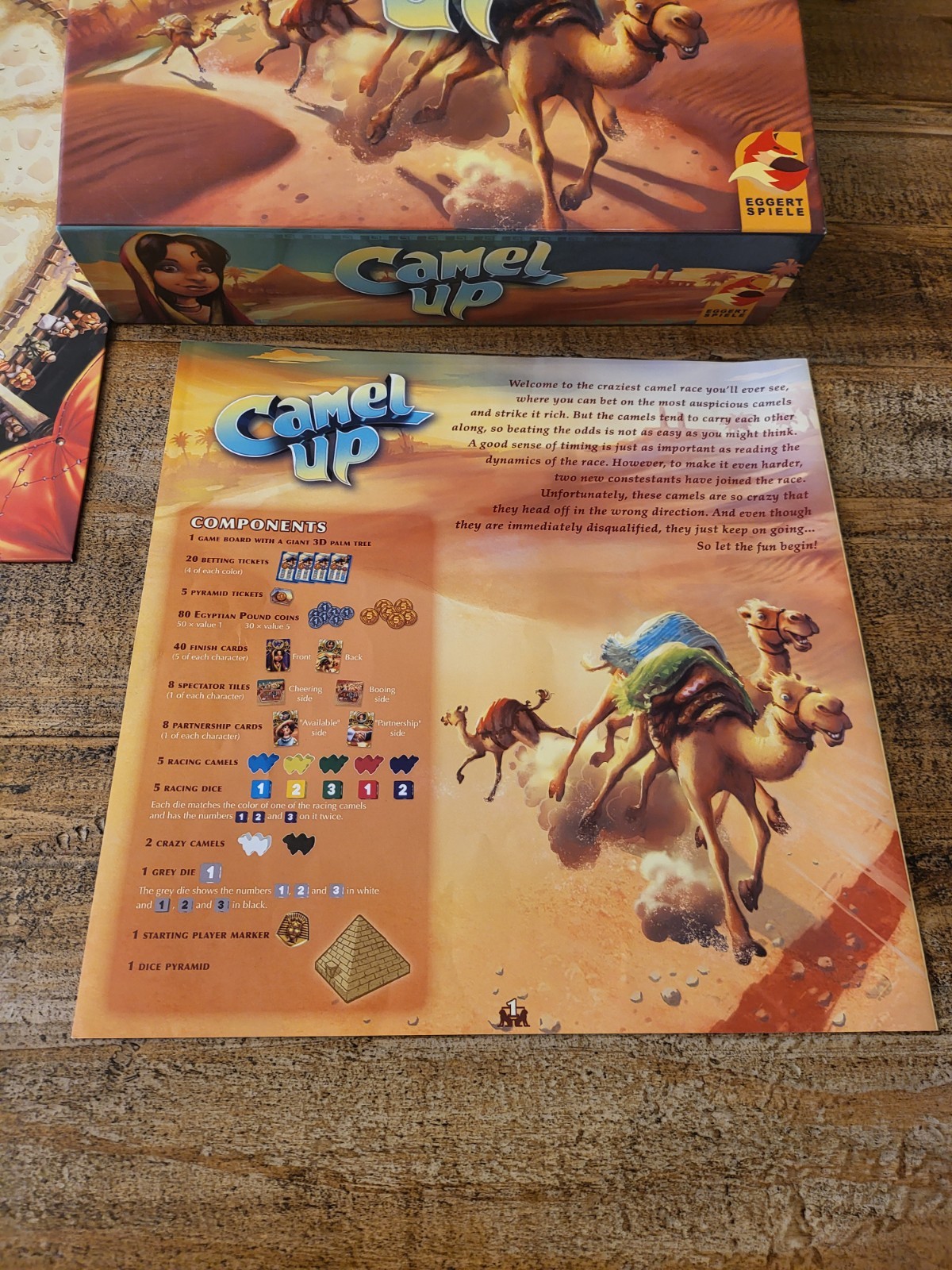 CAMEL UP Second Edition 2018 Strategy Dice Game Family Board Game