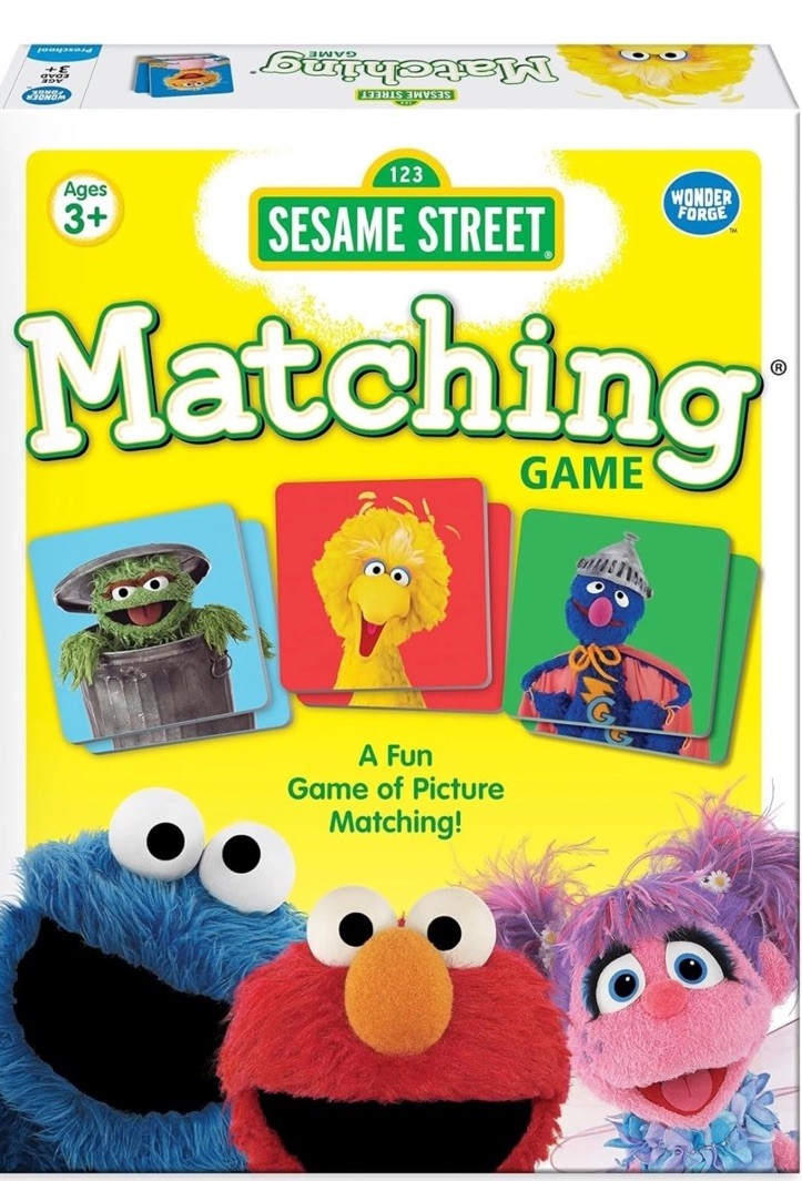 Wonder Forge Sesame Street Matching Game Fun & Fast Memory Game for Kids Ages 3-