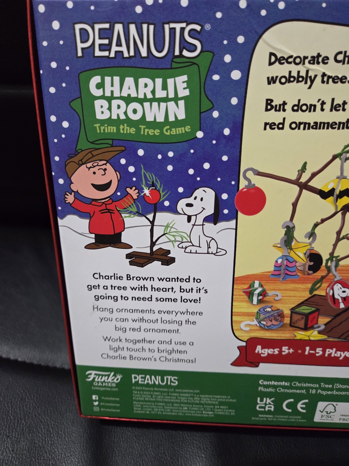 Funko Peanuts Charlie Brown Trim the Tree Complete Game for 1-5 Players