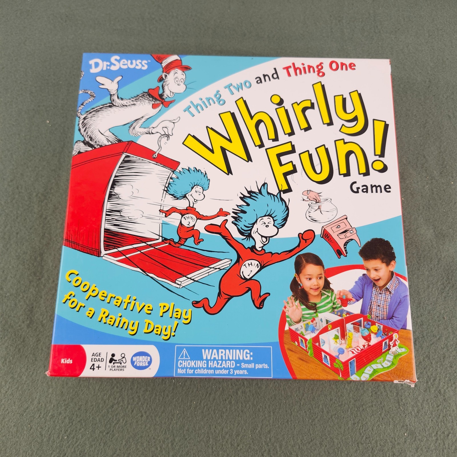 Dr. Seuss Whirly Fun Game COMPLETE Wonder Forge 2016 Kids Family Cat in the Hat