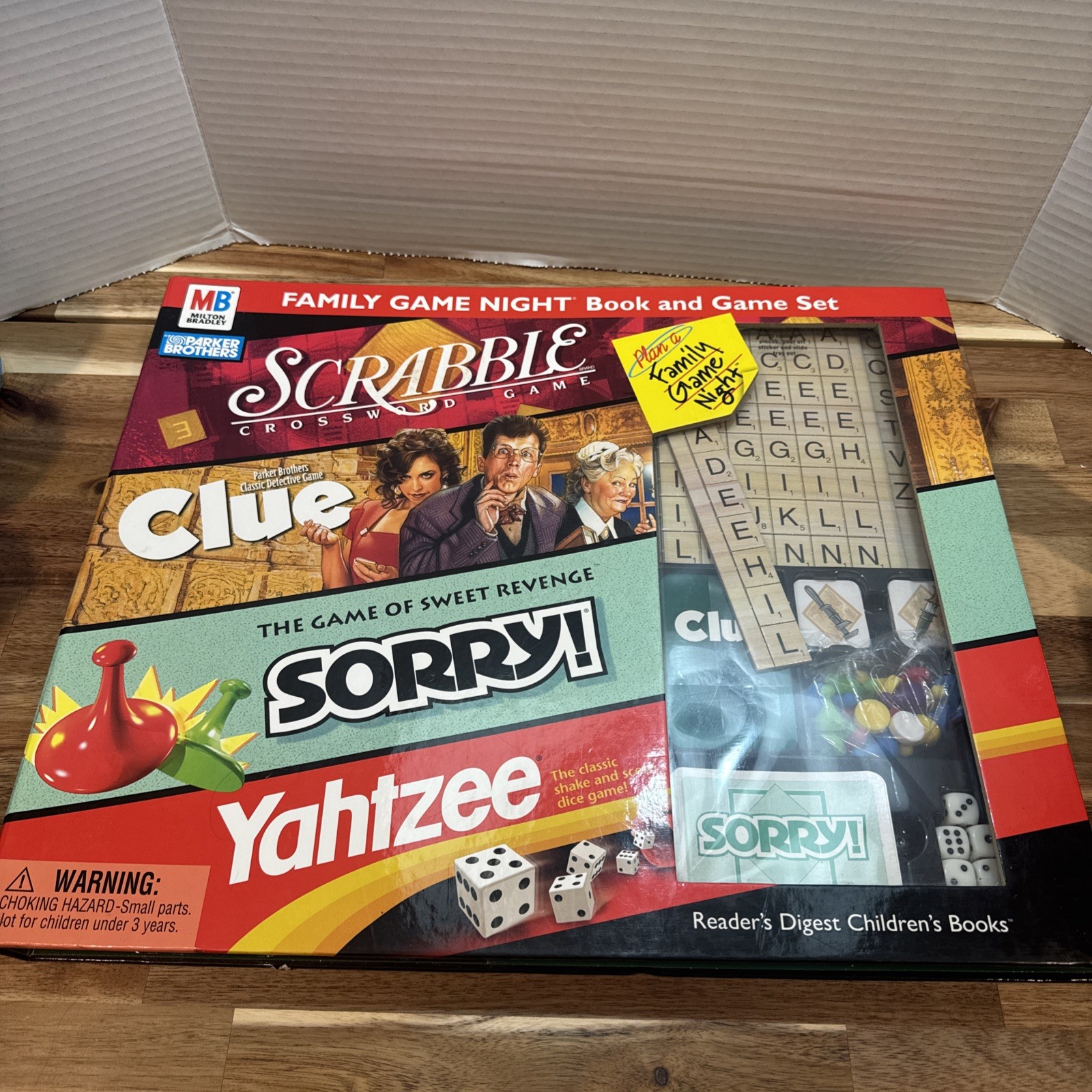 Milton Bradley Game Set 4 complete games in single pack complete New