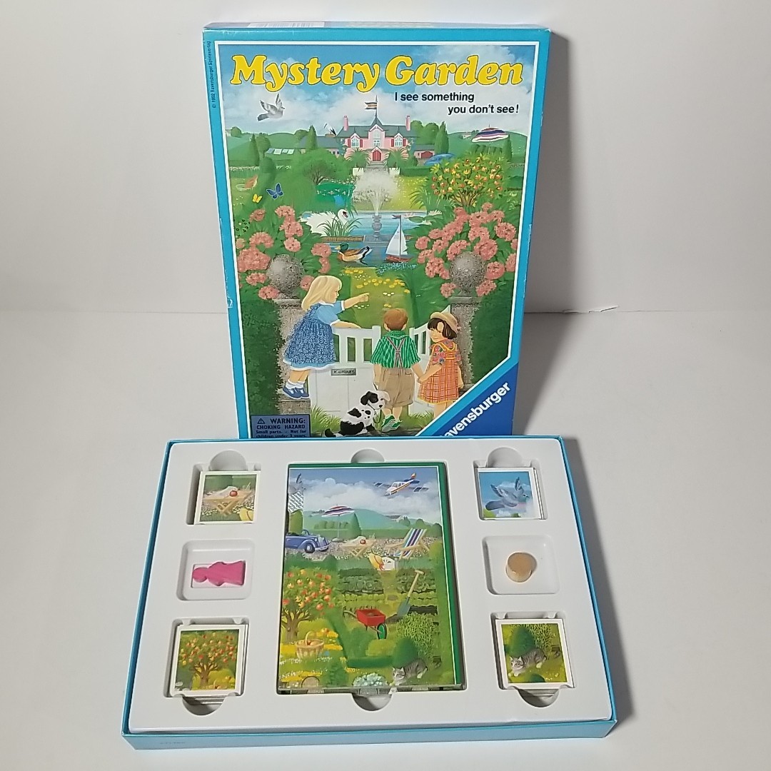 1992 Vintage Ravensburger MYSTERY GARDEN Game All Pieces / Missing Instructions