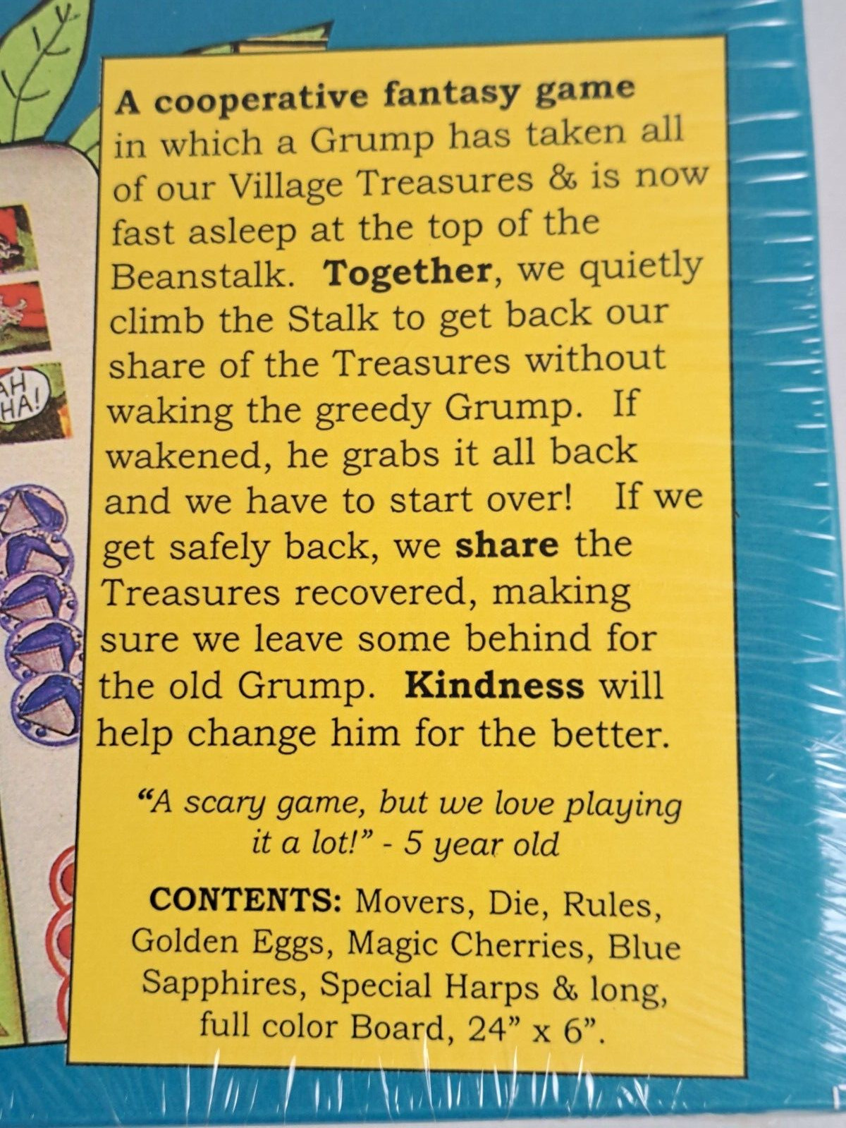 SLEEPING GRUMP A Co-Operative Game Ages 4-7 Brand New Sealed 2006