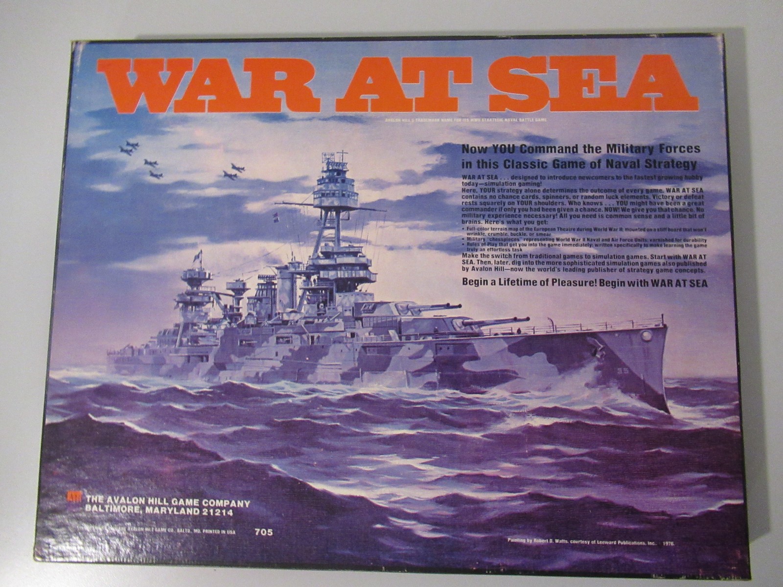 War at Sea – 2nd Edition WWII Naval Battle Game by Avalon Hill | 2 Bonus Books