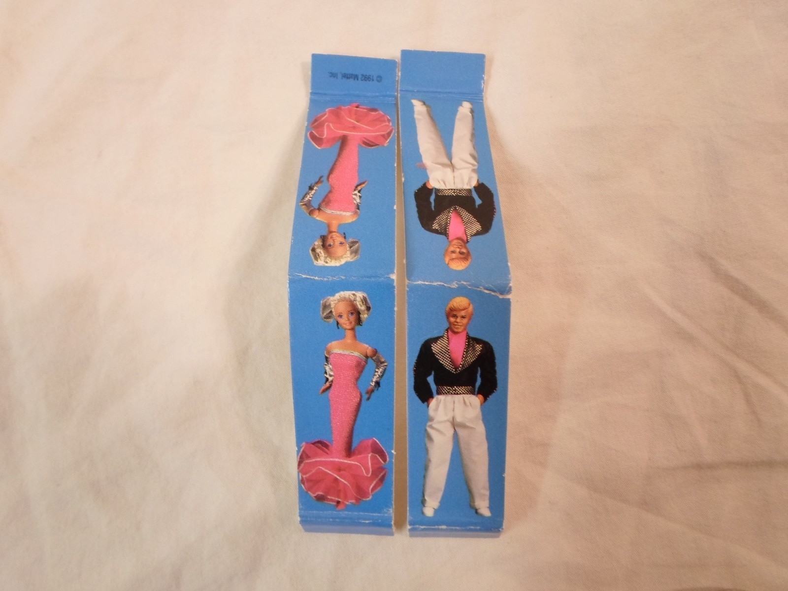 *Replacement Part* Dream Date Board Game 1992 *Lot of 2 Blue Pawns Barbie & Ken*