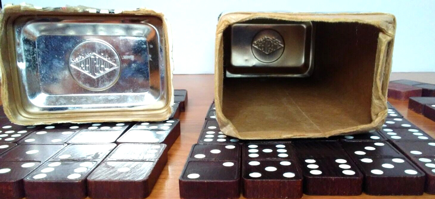 Halsam Double Nine Club Dominoes Game Set No. 200 Vintage 1970s Playskool USA