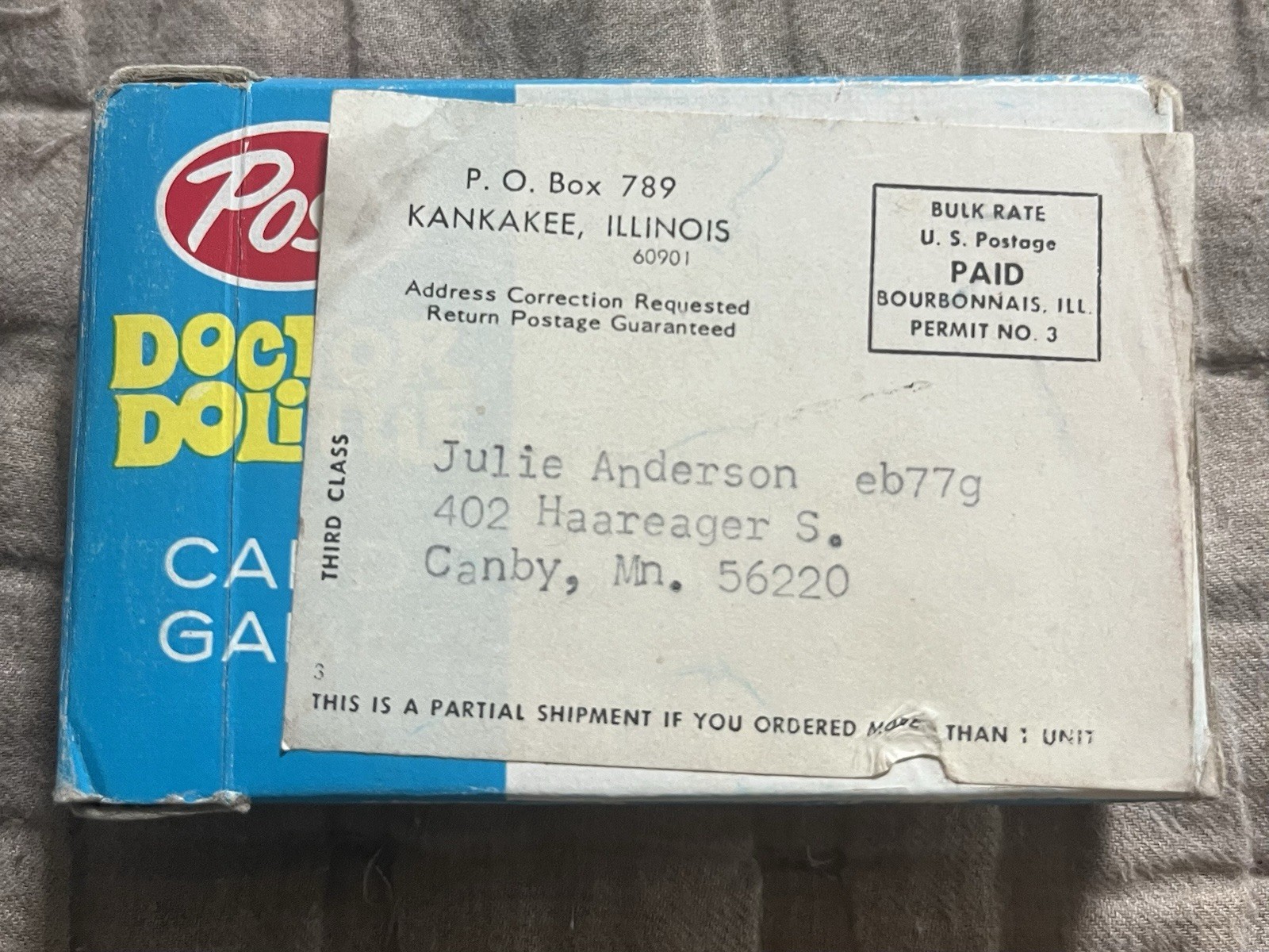 1967 Vintage Post Doctor Doolittle Card Game promo mail away complete