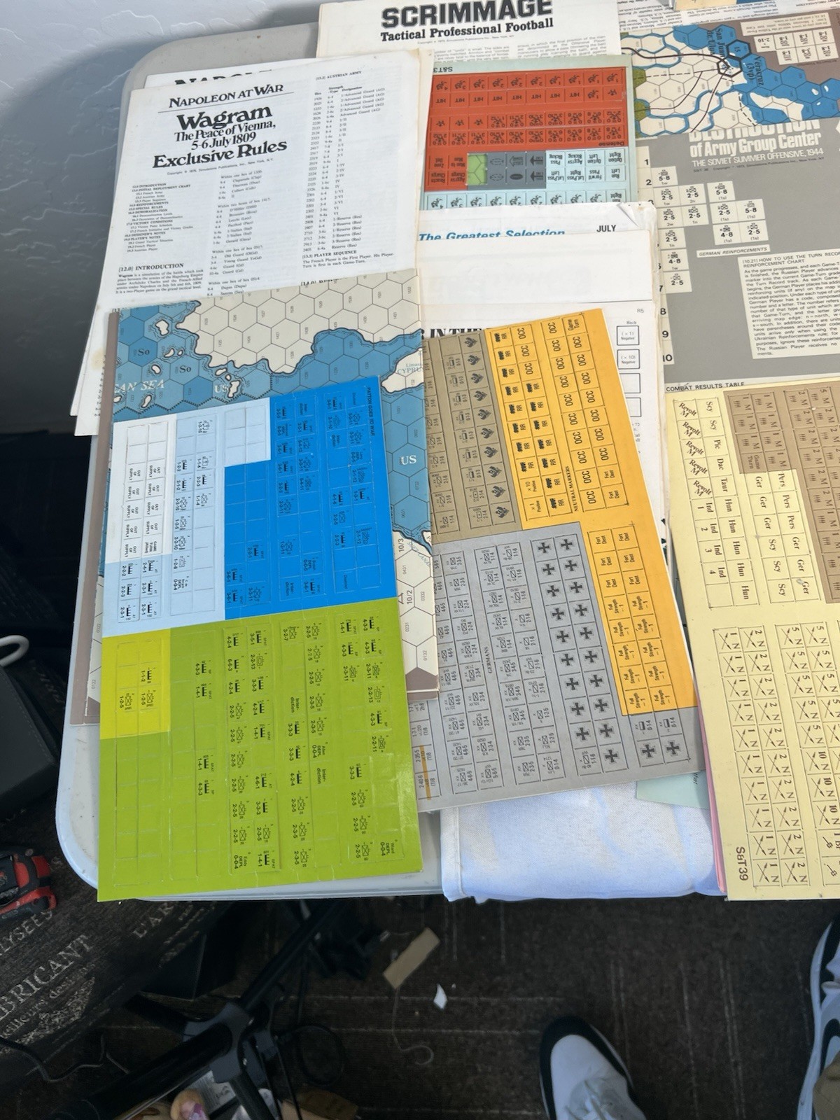 Strategy & Tactics Magazine War Games Bulk Lot Maps Pieces Guides Mixed Lot