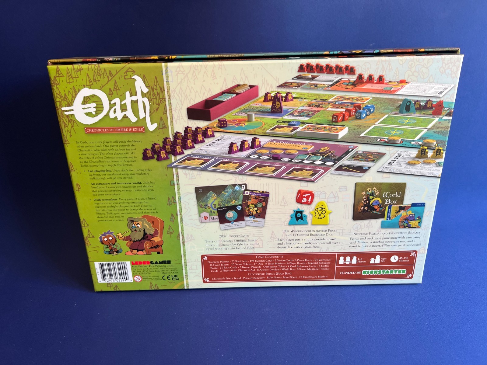 Leder Games Oath: Chronicles of Empire & Exile Board Game with Sleeves