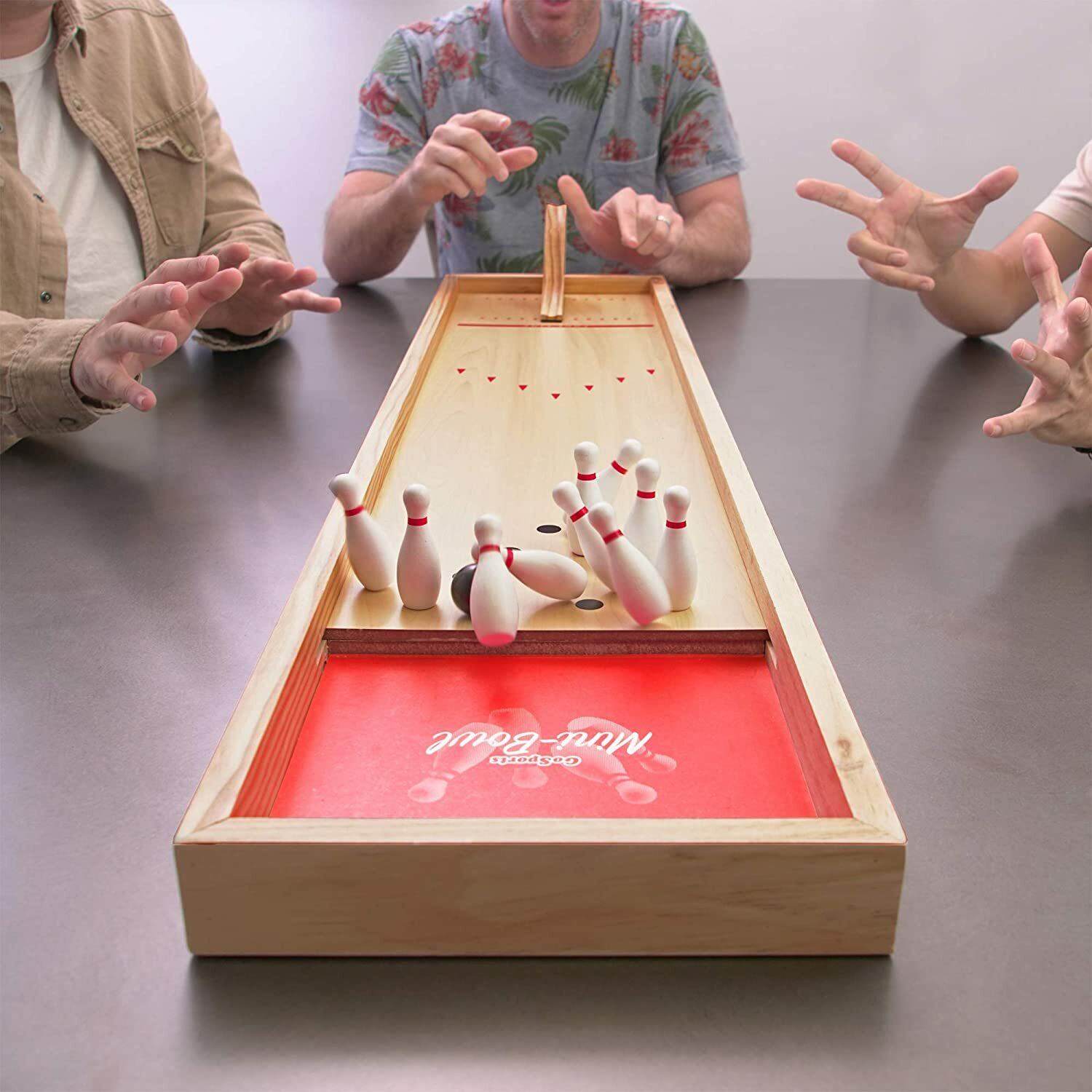 Mini Bowling Kids Adult Indoor Camping Compact Tabletop Board Game Play Set