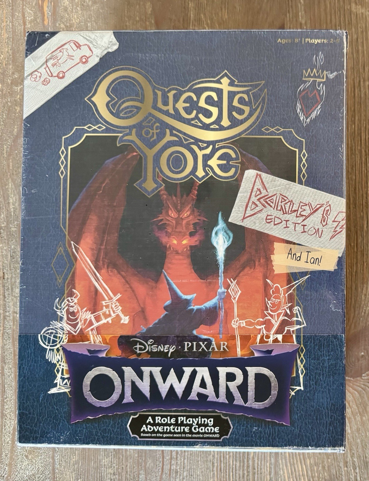 Onward Quests of Yore Role Playing Board Game Barley’s Edition Disney RPG – NEW