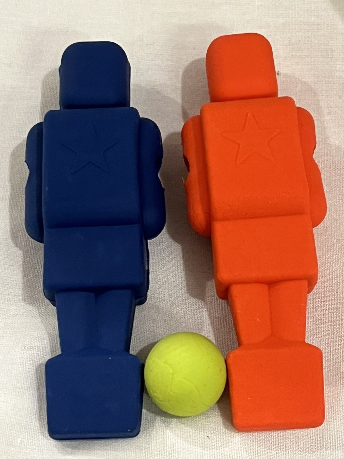 Table Top Soccer Kit Mobile Pencil Topper Play Anywhere Red and Blue Player