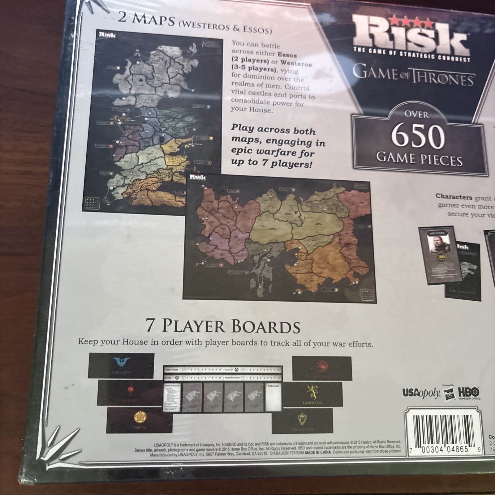Risk Game of Strategic Conquest Game of Thrones Board Game SEALED BRAND NEW