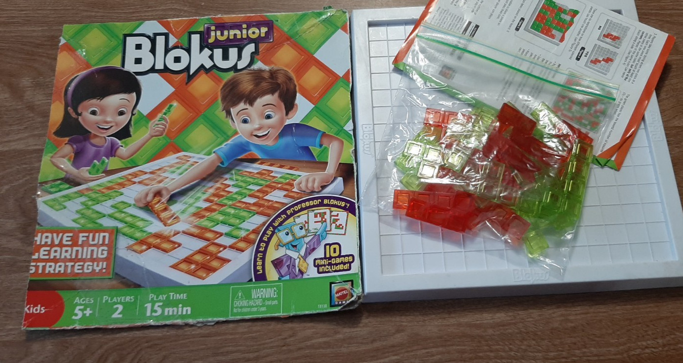 2 Games Blokus Board Game AGE 7 + & Blokus Junior Age 5 Strategy Educational
