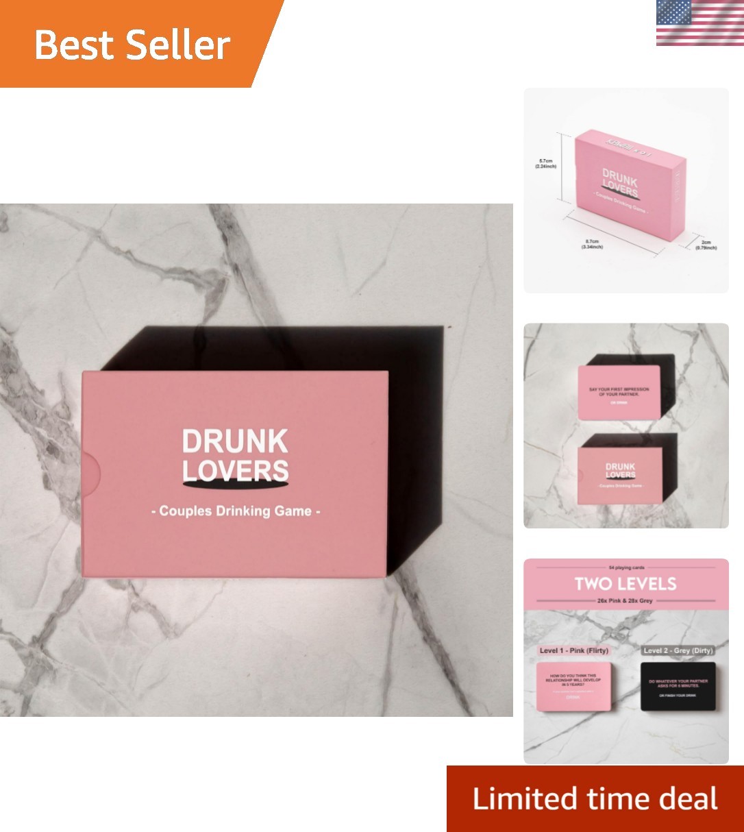 Drunk Lovers – Couples Games Couples Card Game for Date Night, 54 Game Cards,…