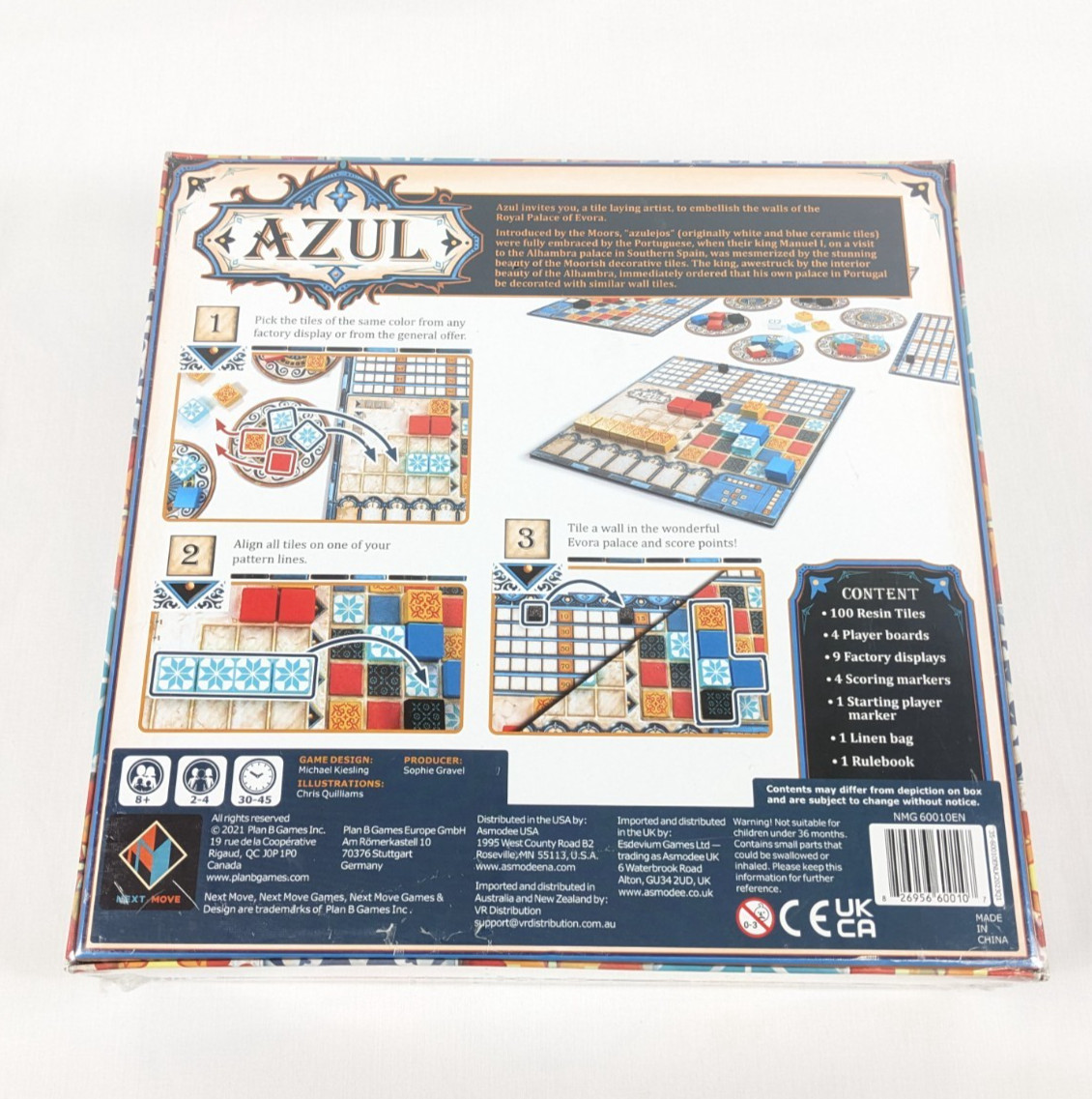 AZUL Abstract Strategy Board Game NEW IN SHRINK Next Move Games