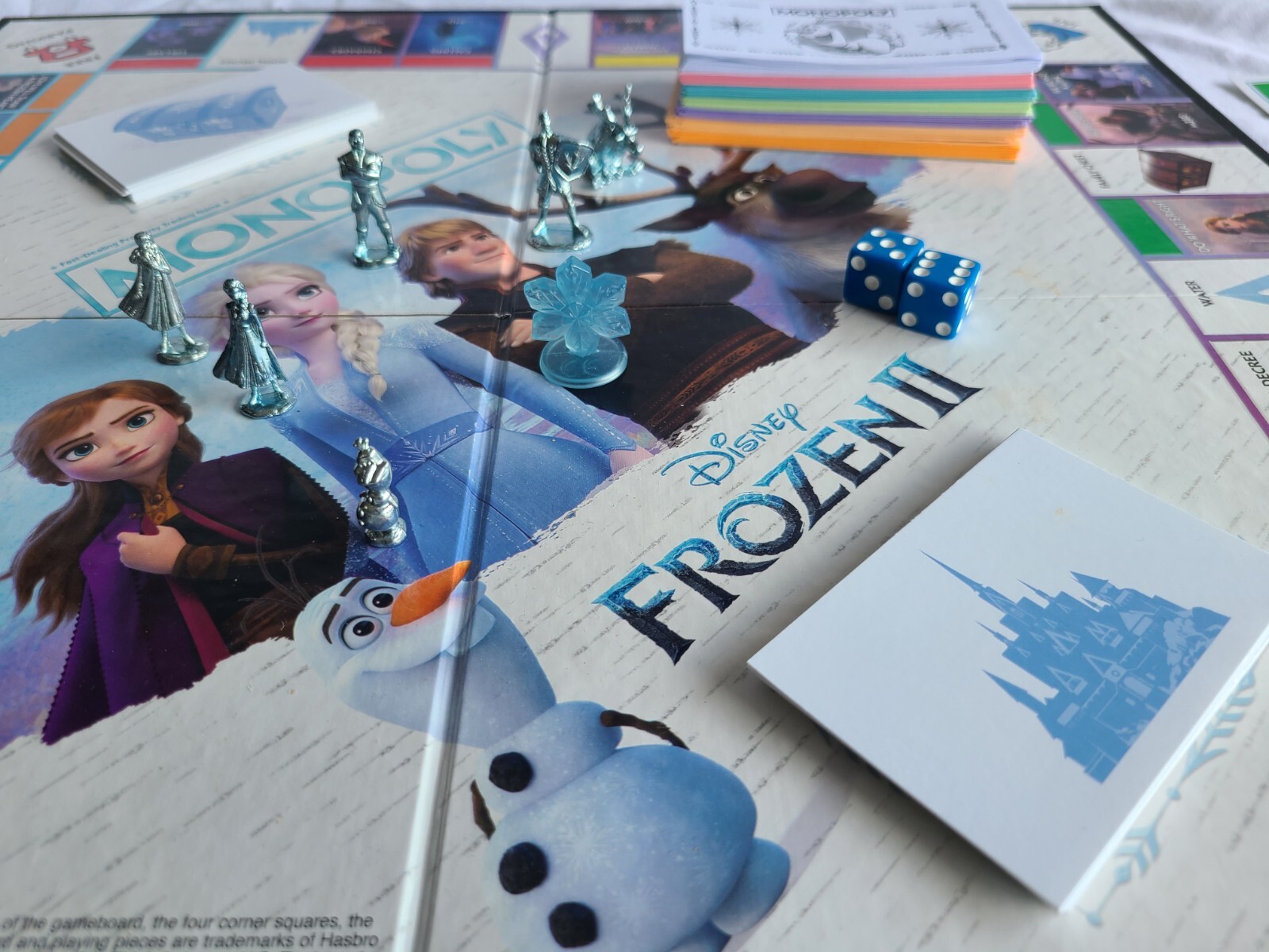 Disney Frozen 2 Monopoly Board Game Complete Elsa Olaf Anna Family Games Hasbro