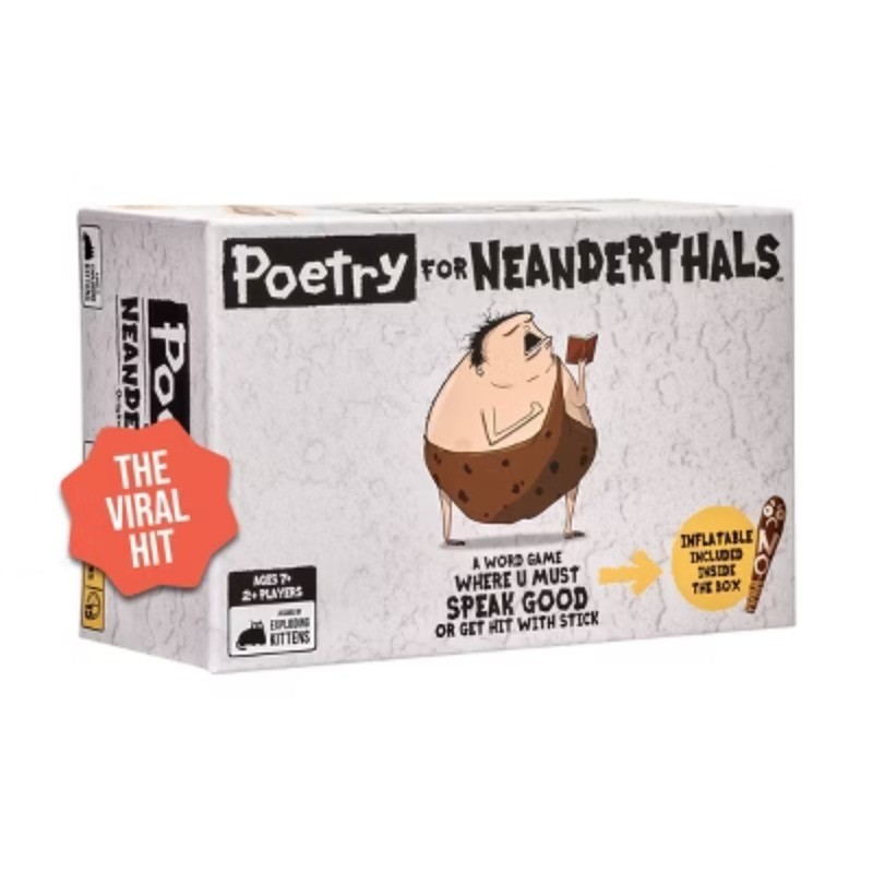 Poetry for Neanderthals Game: Problem Solving, 15 Min Play, Cards, Game Board