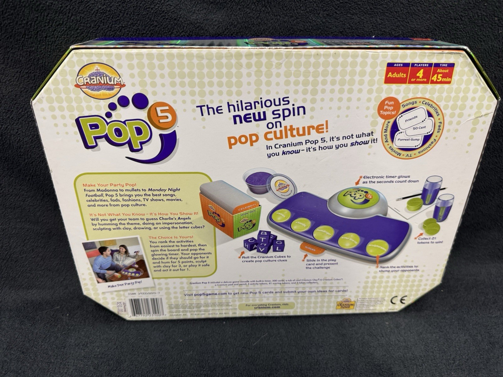 Cranium Pop 5 Adult Pop Culture Trivia Console Board Game – Brand New & Sealed