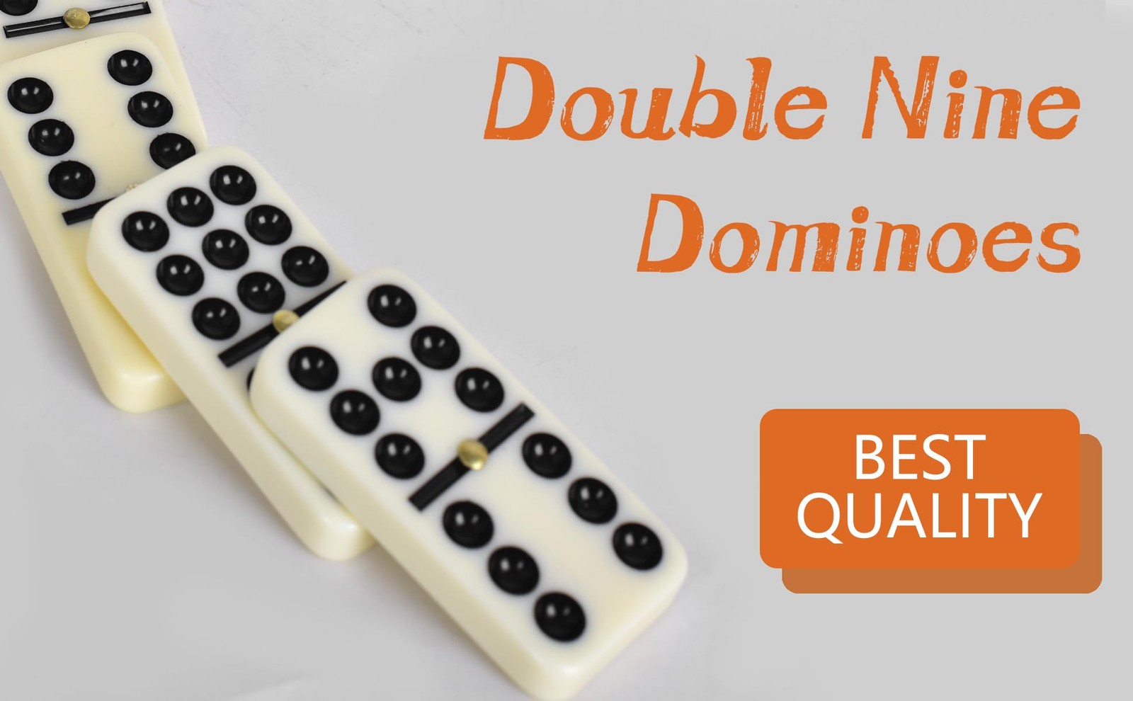 Domino Set for Adults, Double Nine Dominoes Set with Wooden Case for Classica…
