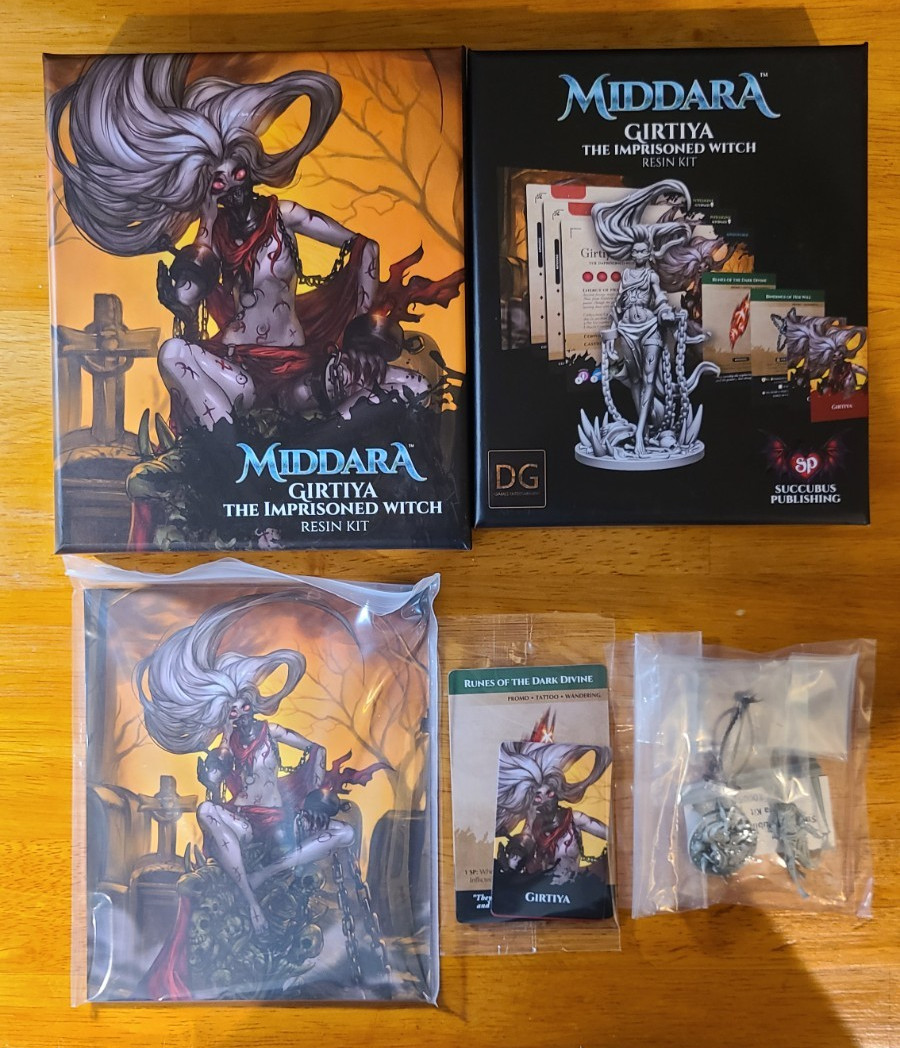 Middara Unintentional Malum Girtiya The Imprisoned Witch Resin Kit by Succubus