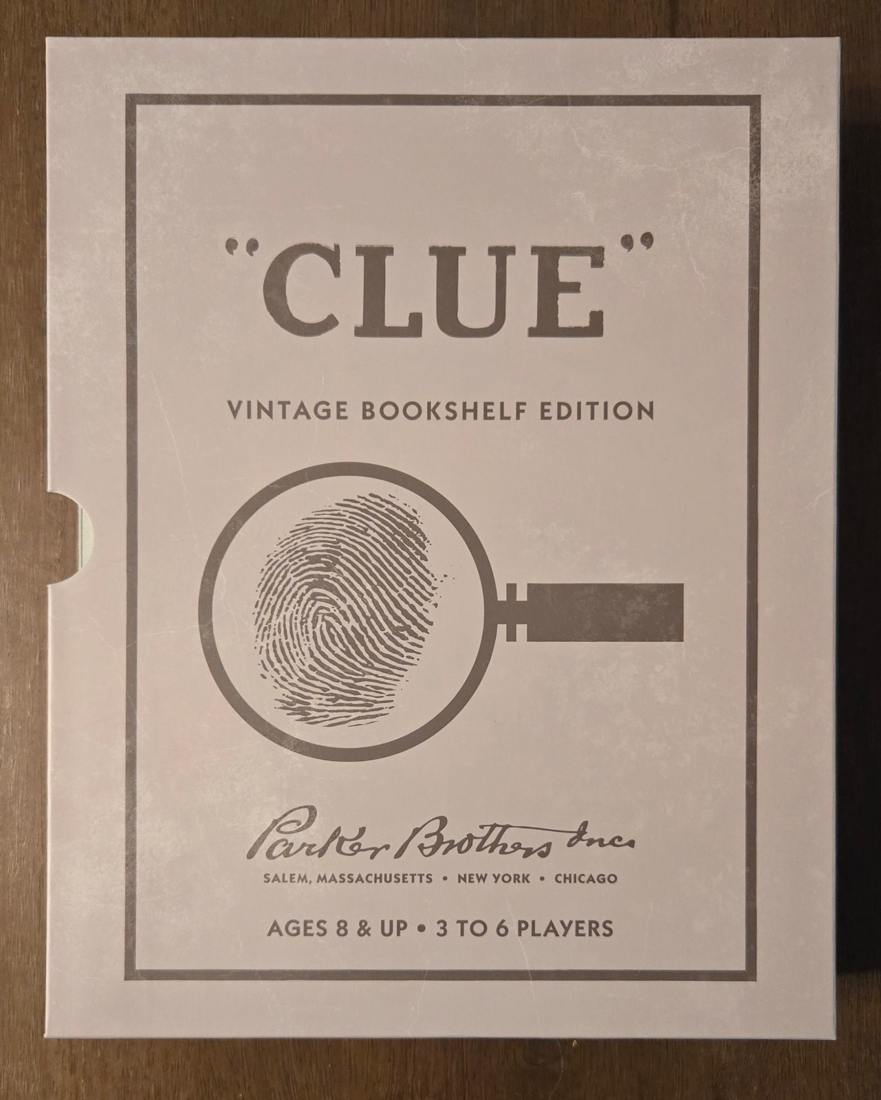 Clue Vintage Bookshelf Edition Board Game Parker Brothers WS Game Company