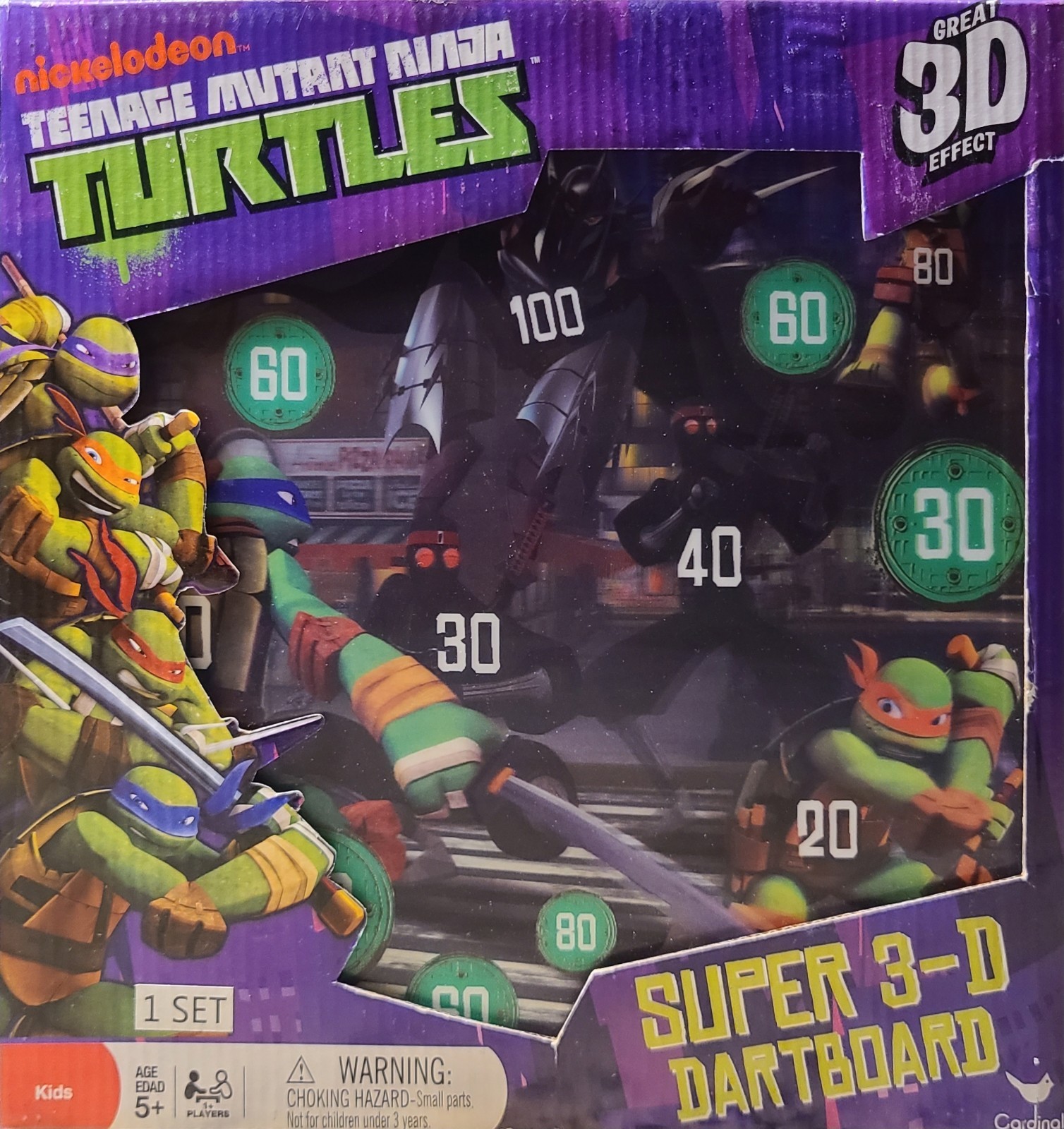Teenage Mutant Ninja Turtles Super 3-D Dart Board Game