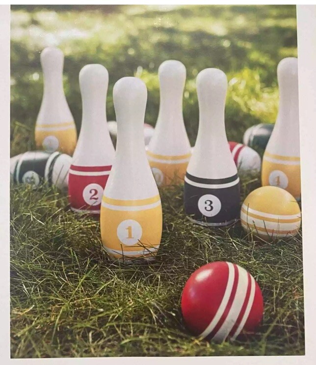 Hearth and Hand Lawn Bowling Set 12 PC with Magnolia