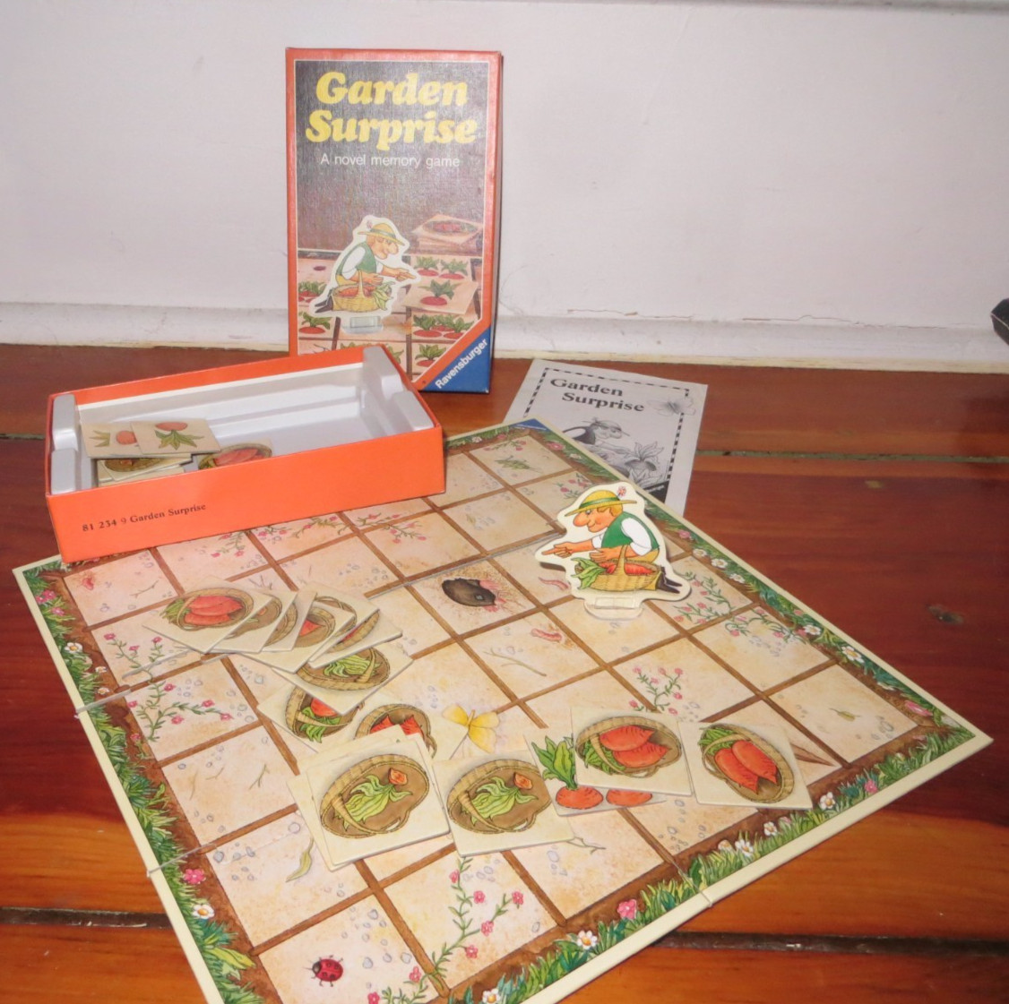 RARE & Vintage “Garden Surprise” Memory Game by Ravensburger – 1986 – Complete